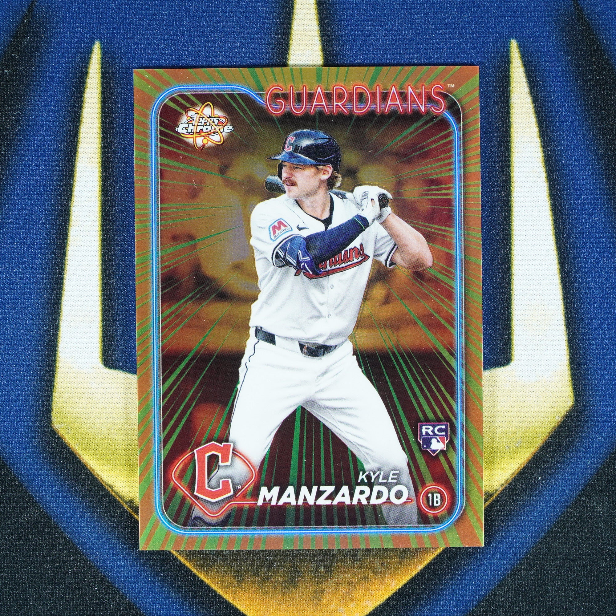 Kyle Manzardo 2024 Topps Chrome Update Radiating Rookies RC