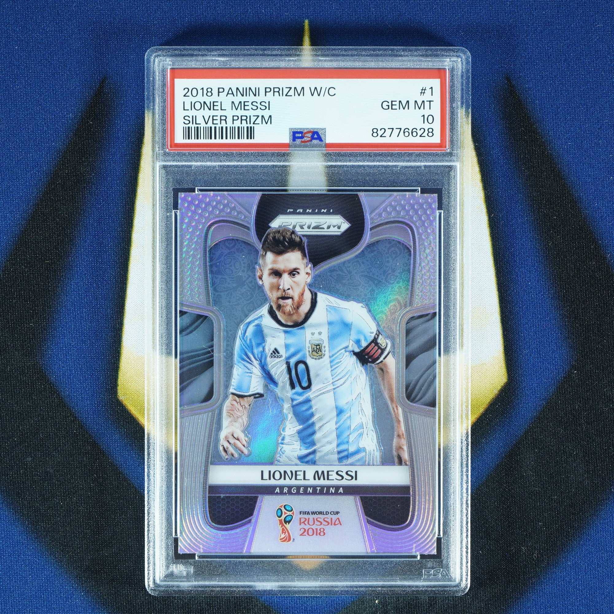 Lionel Messi 2018 Panini Prizm World Cup #1 Silver Prizm [PSA 10]
