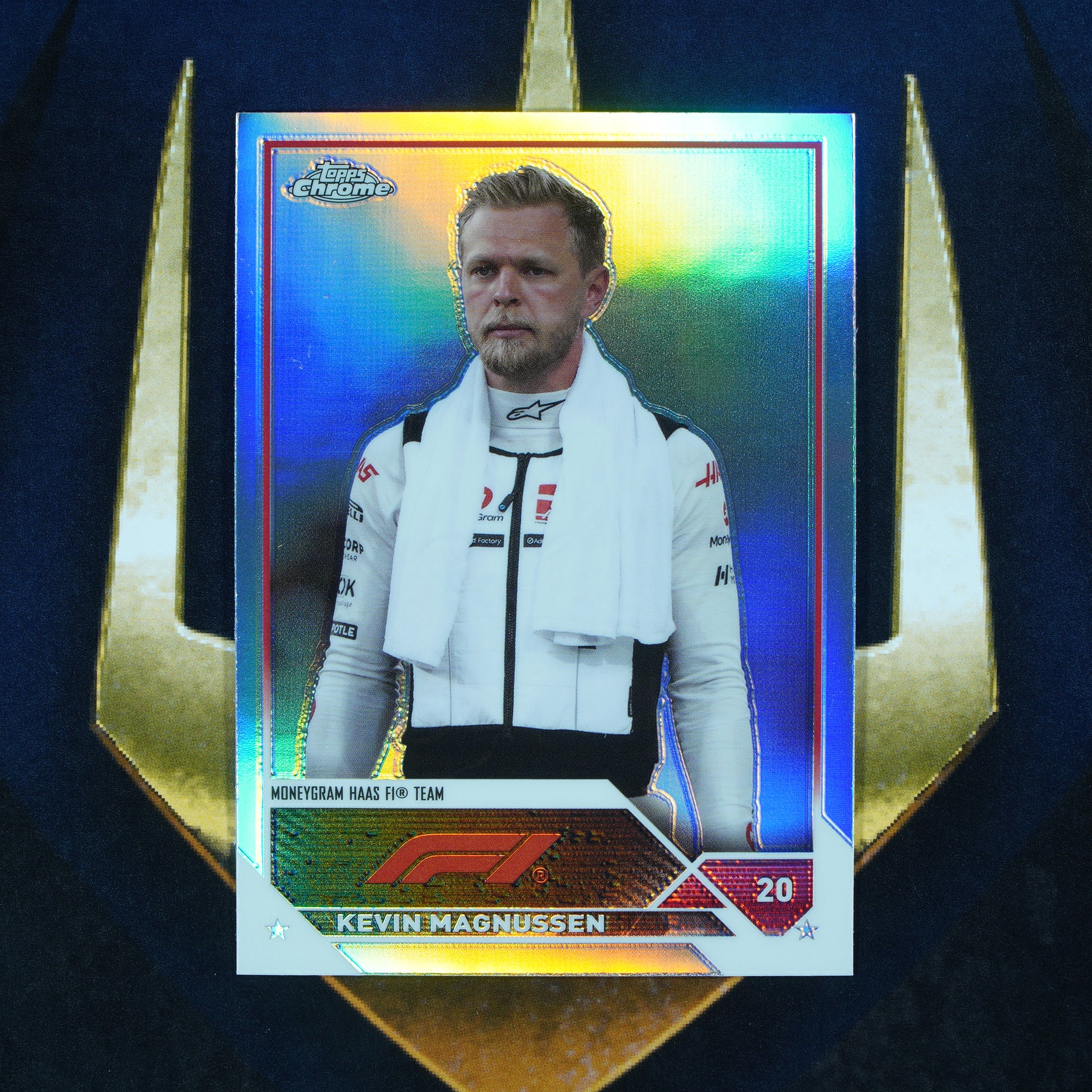 Kevin Magnussen 2023 Topps Chrome Refractor #50 Haas