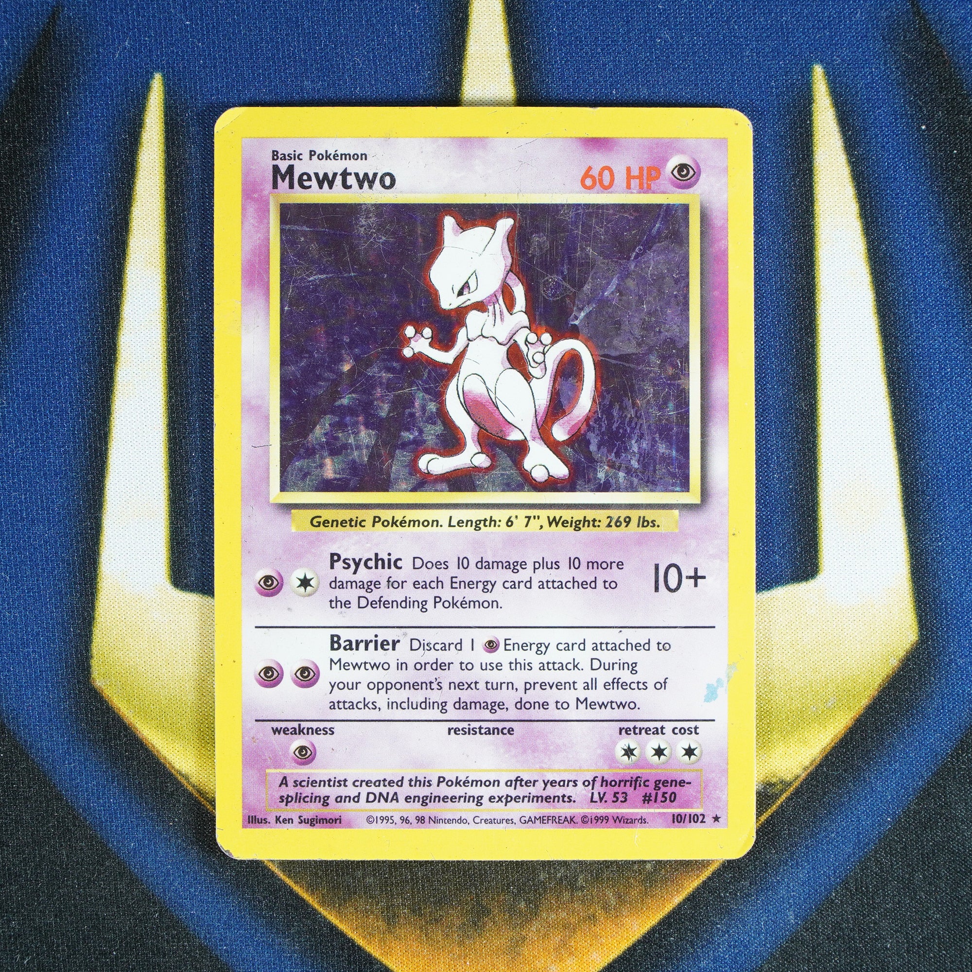 Mewtwo BASE SET Holo Rare 10/102 [HP]