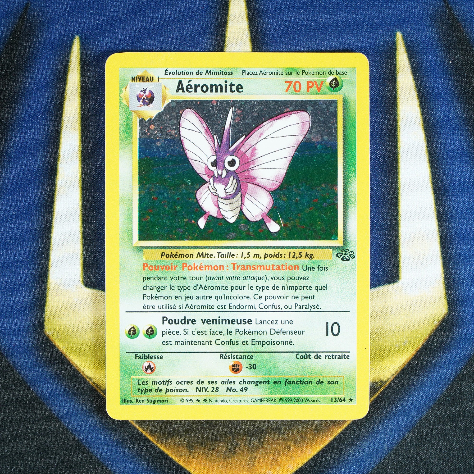 Aeromite Venomoth JUNGLE FRENCH Holo Rare 13/64 [LP]
