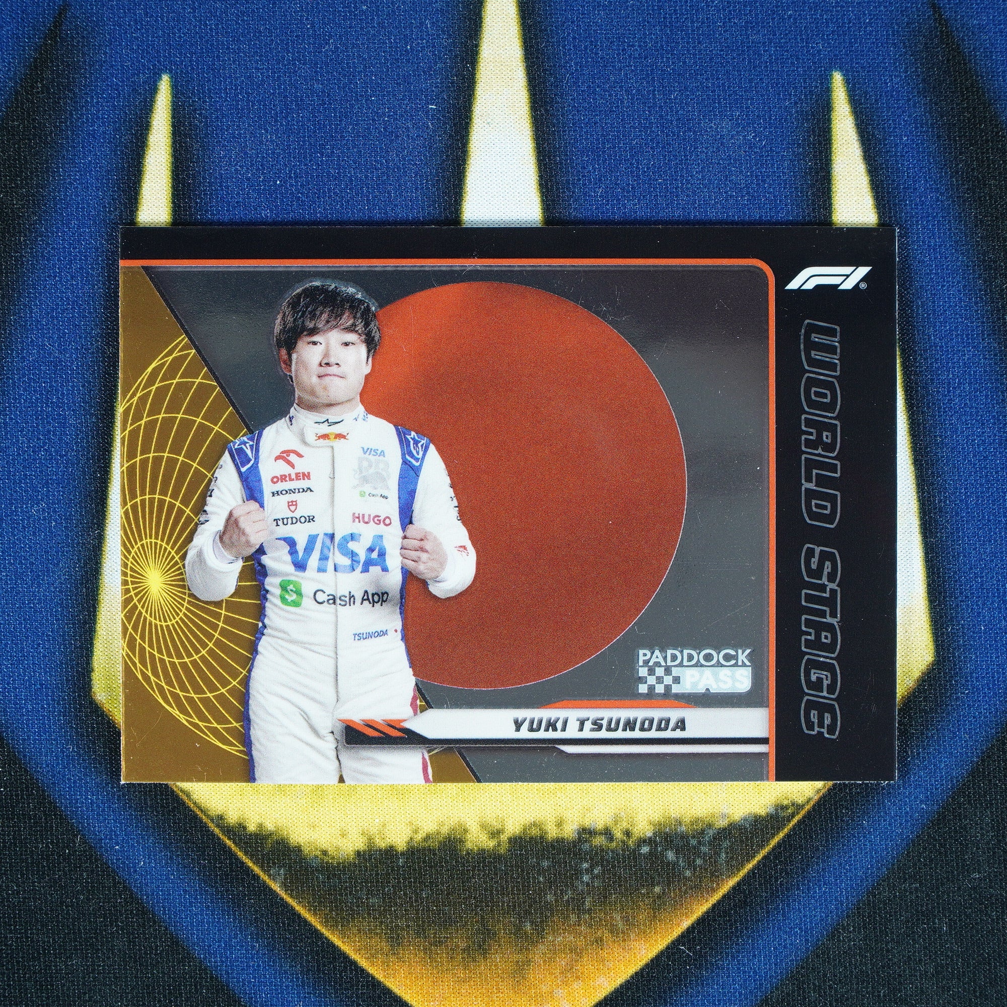 Yuki Tsunoda 2024 Topps Paddock Pass World Stage