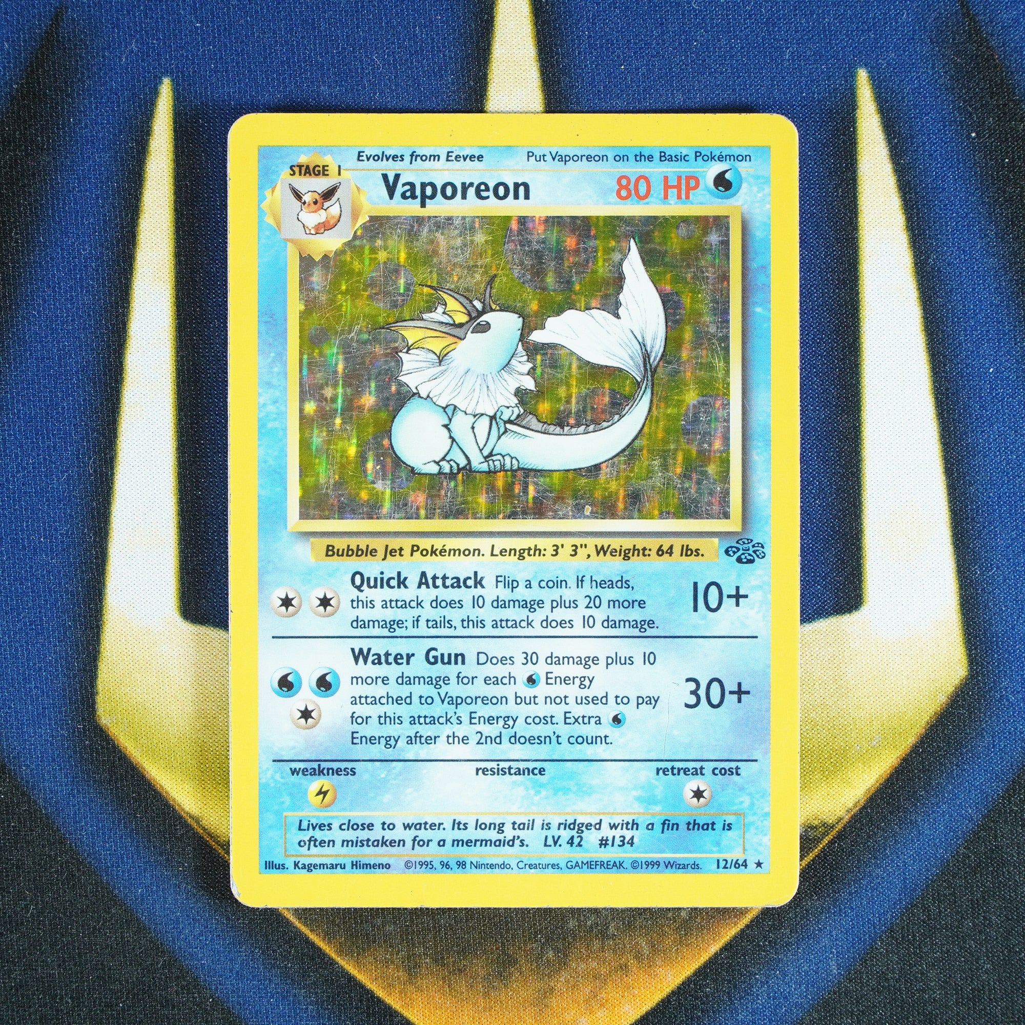 Vaporeon JUNGLE Holo Rare 12/64 [LP]