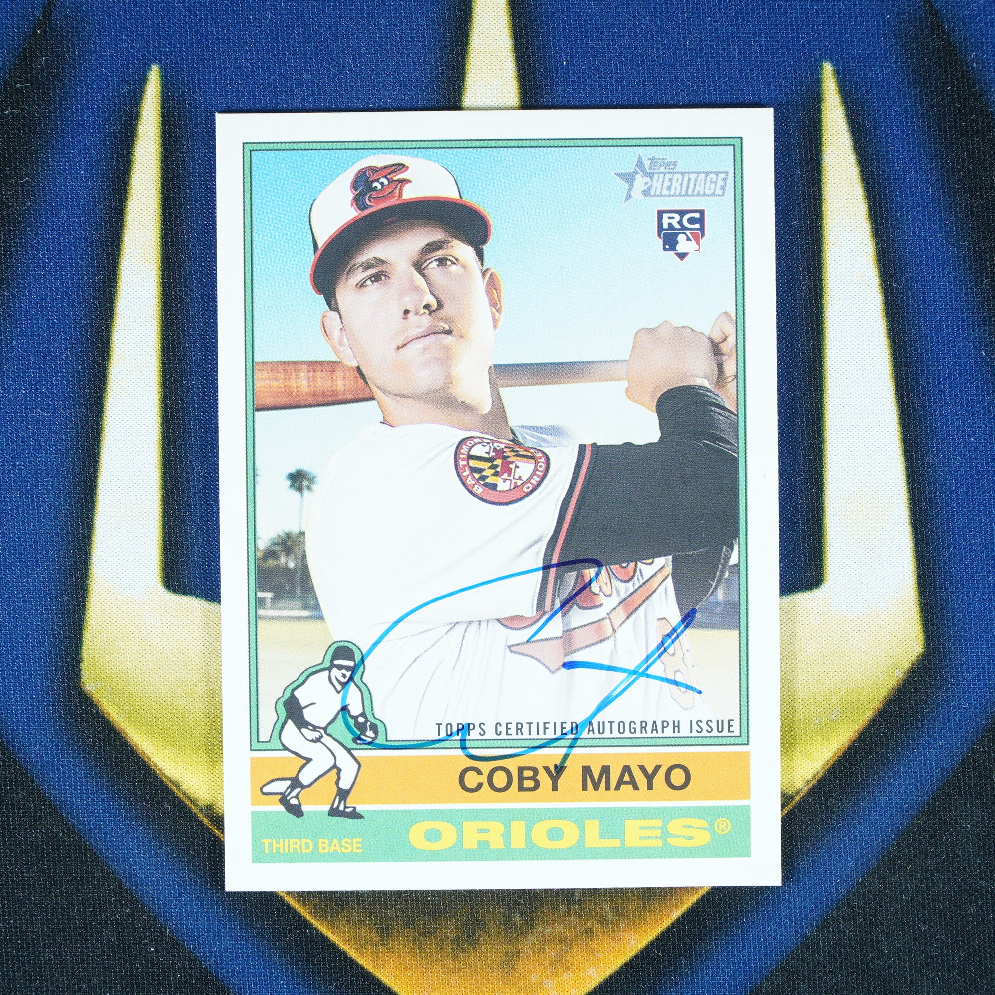 Coby Mayo 2025 Topps Heritage 1976 Auto RC