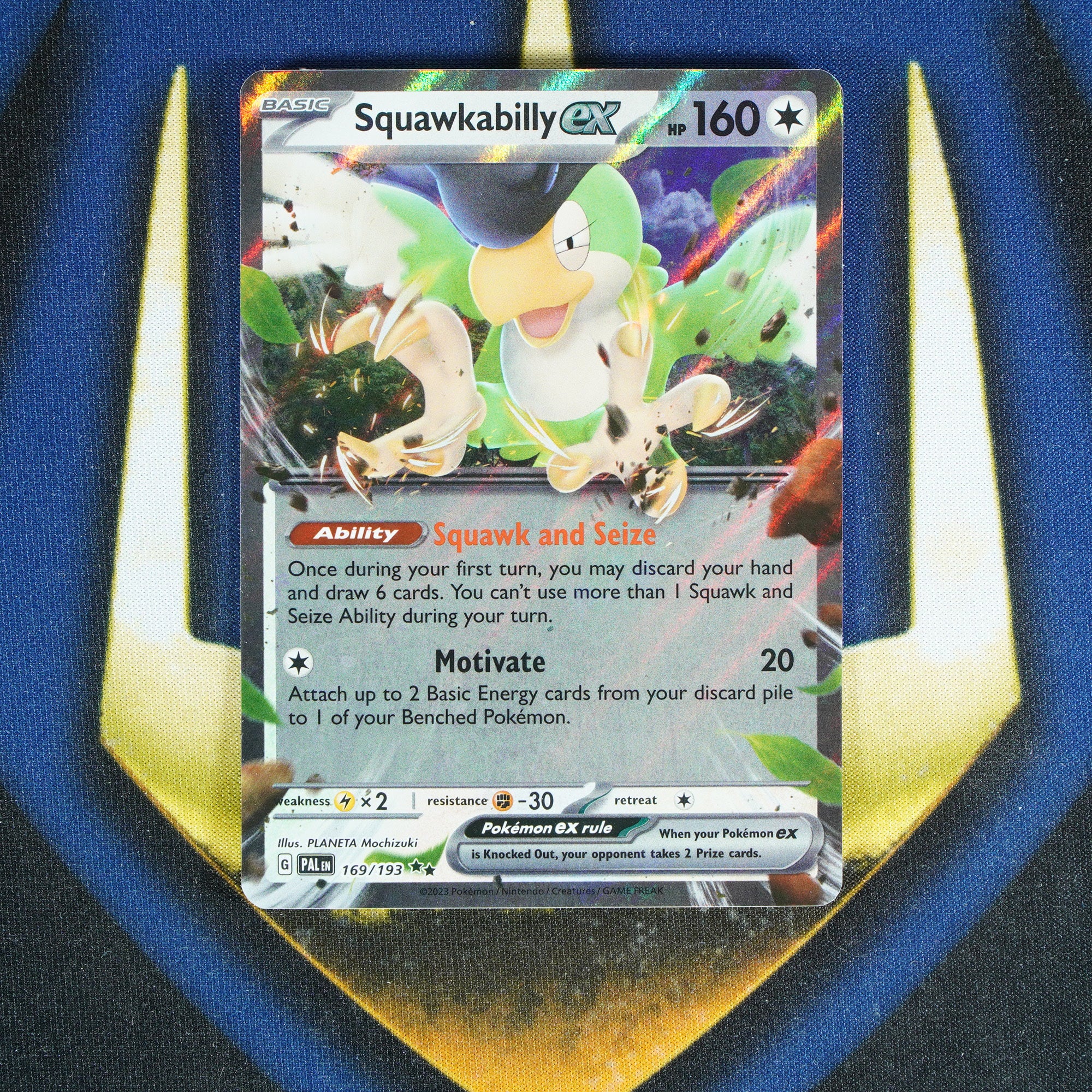 Squawkabilly EX PALDEA EVOLVED Double Rare 169/193 [M]