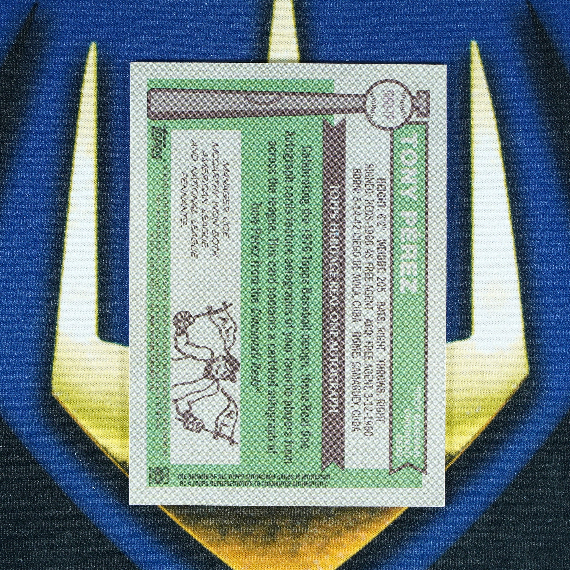 Tony Perez 2025 Topps Heritage Auto