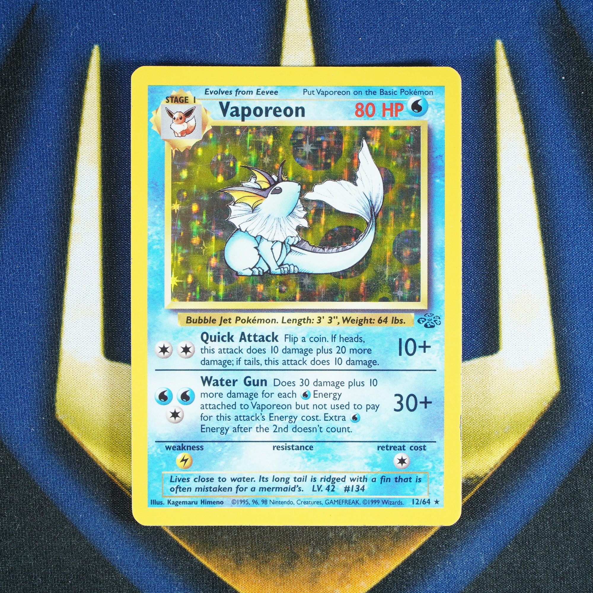 Vaporeon JUNGLE Holo Rare 12/64 [NM]