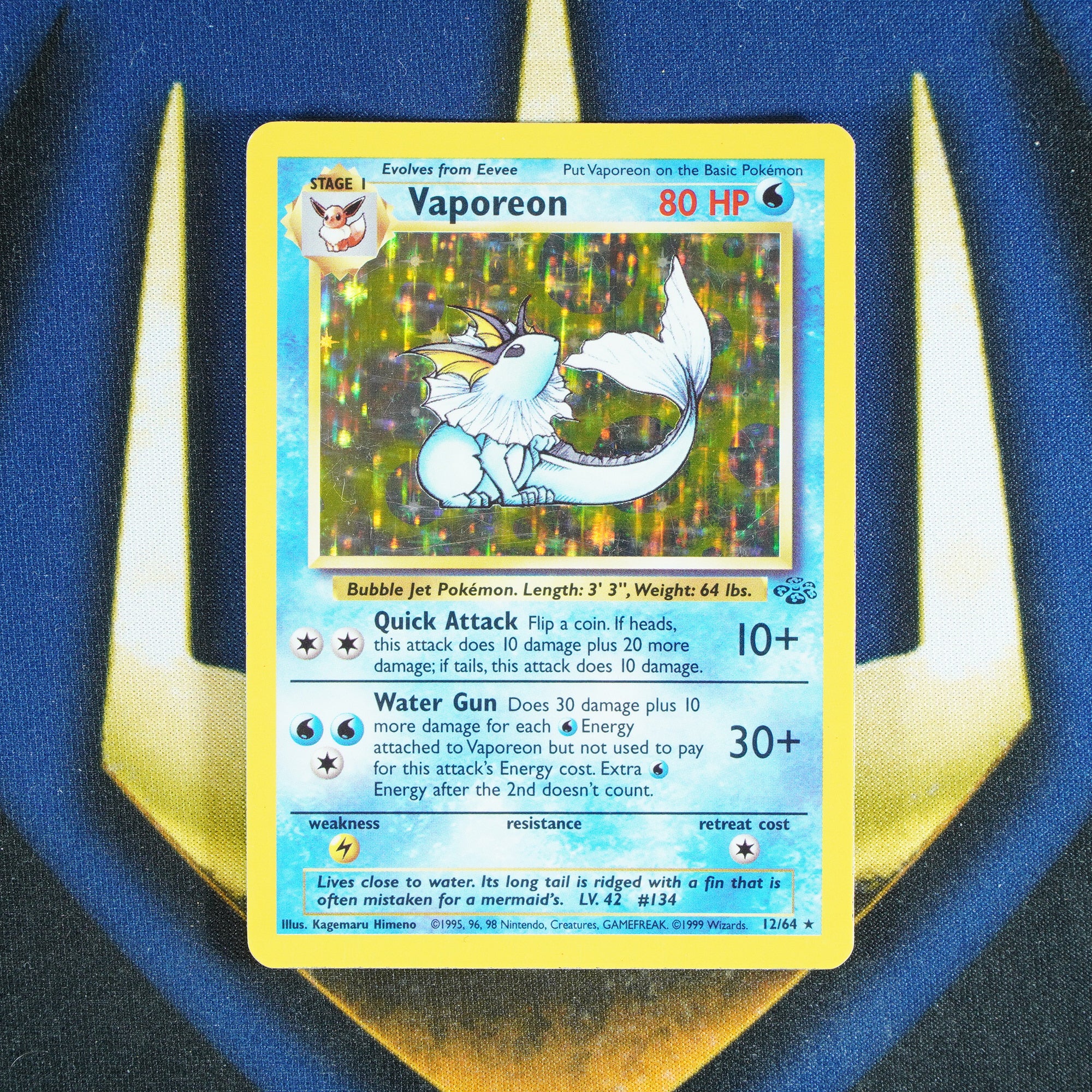 Vaporeon JUNGLE Holo Rare 12/64 [NM]