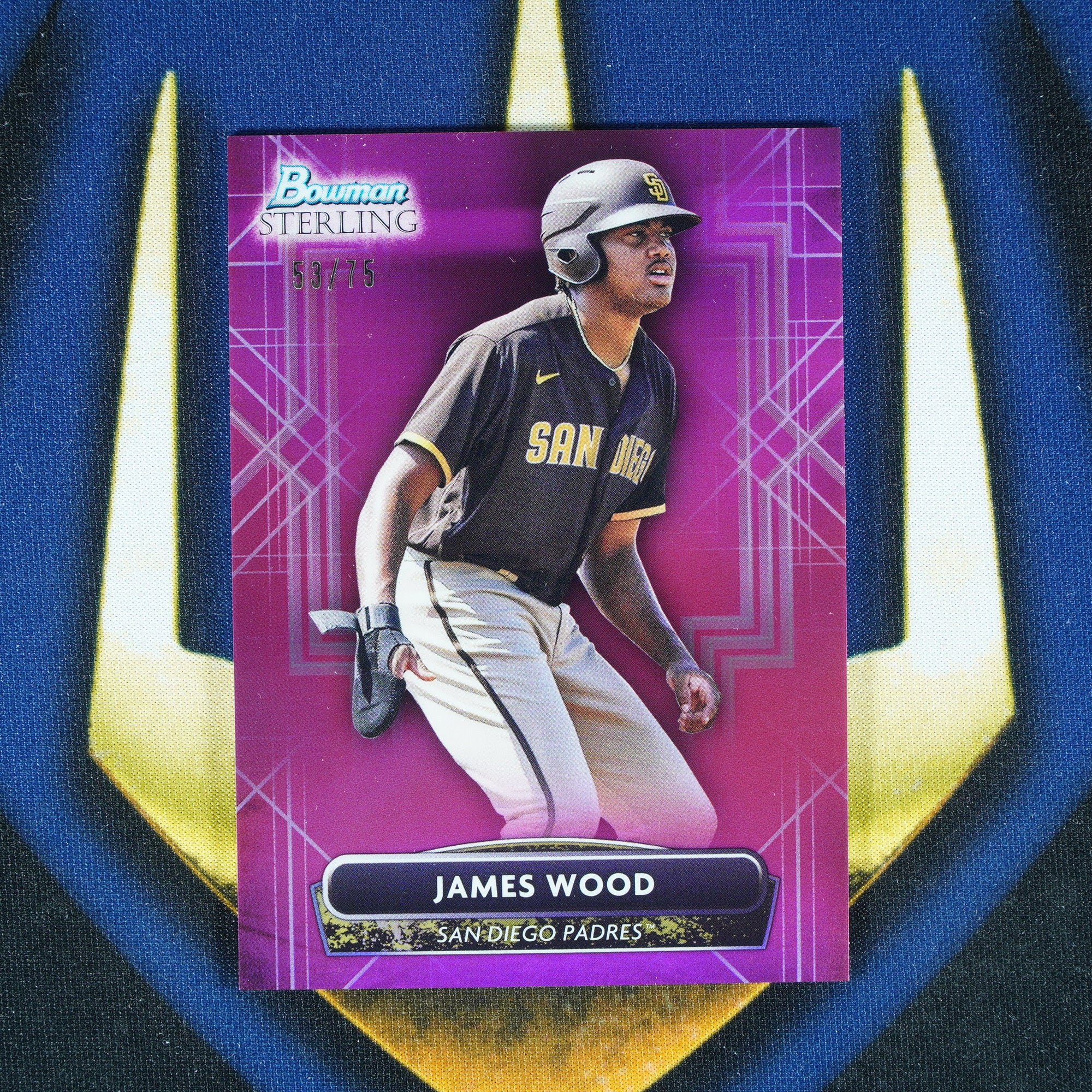 James Wood 2022 Topps Bowman Sterling Pink /75