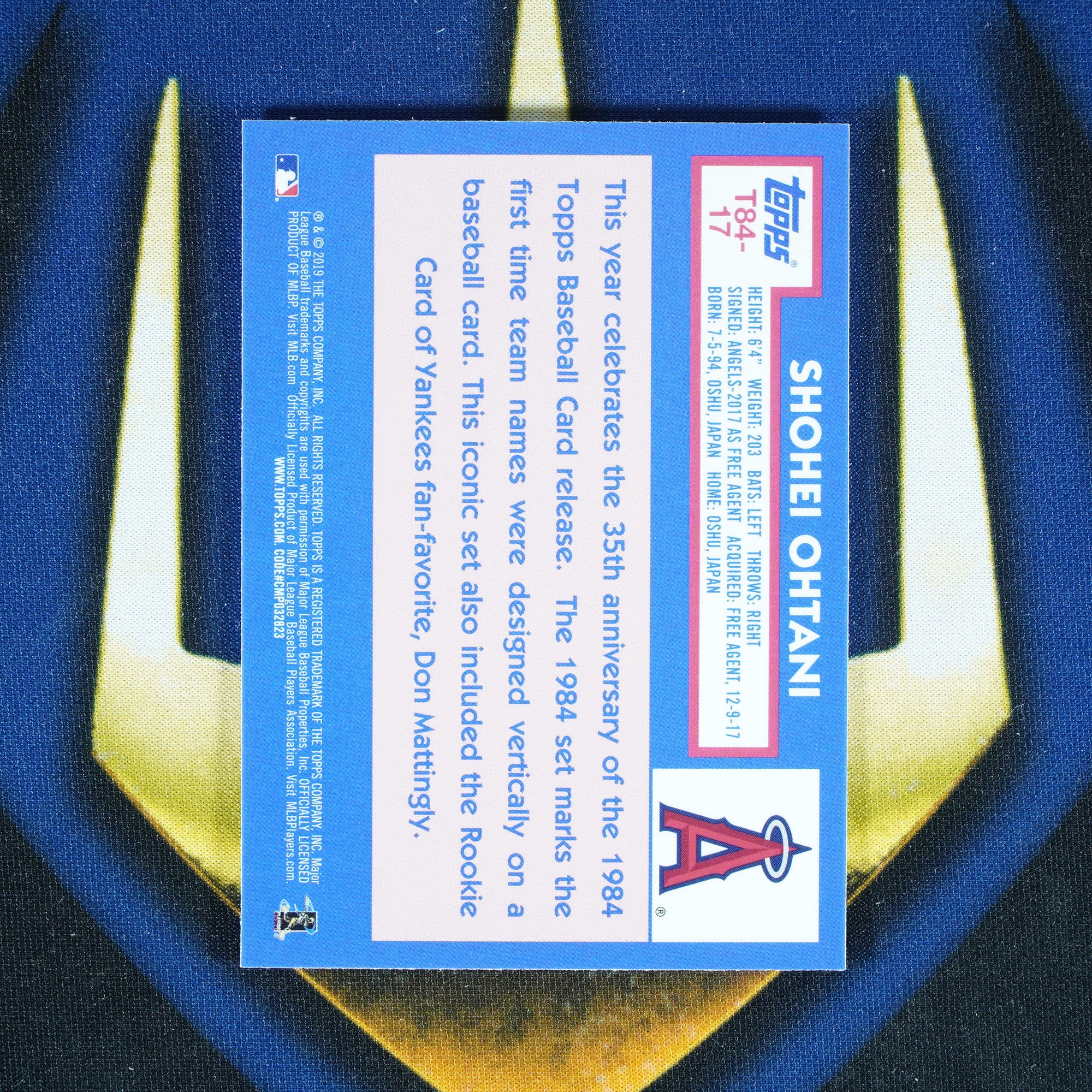 Shohei Ohtani 2019 Topps Silver Pack 1984 Mojo #T84-17