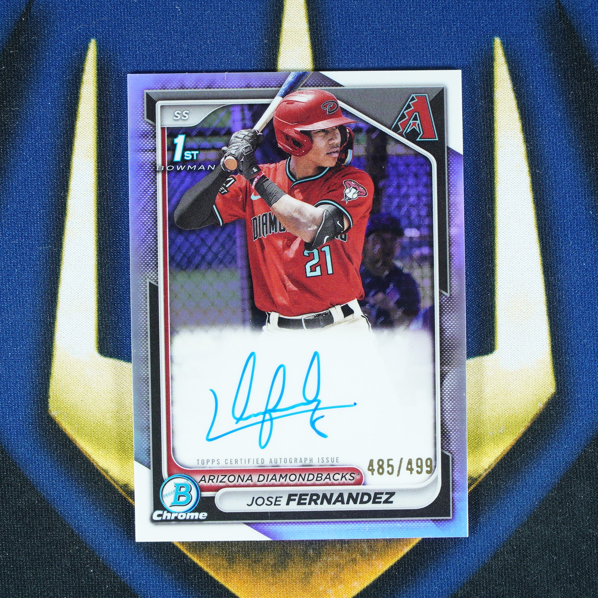 Jose Fernandez 2024 Topps Bowman Chrome 1st Auto Refractor /499