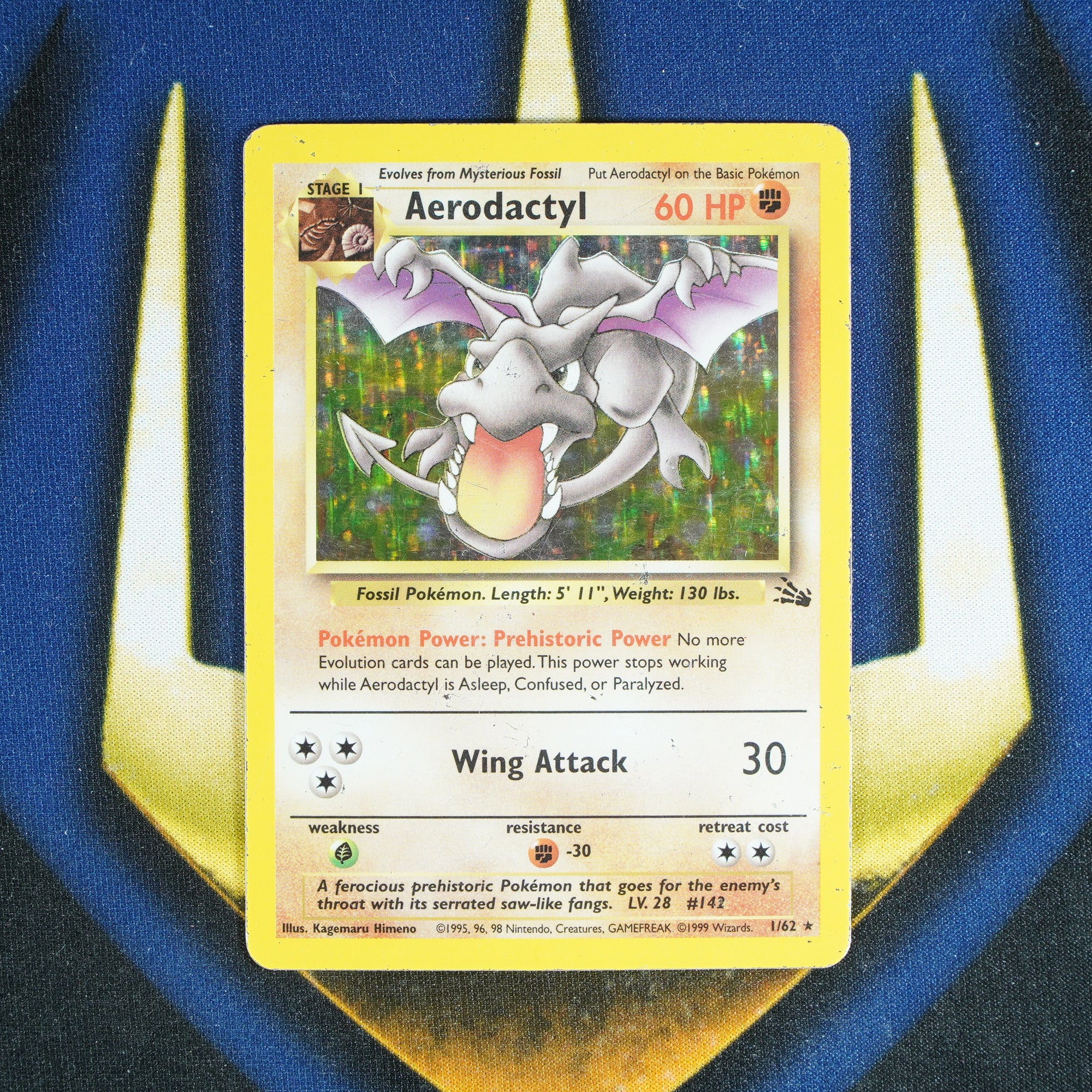 Aerodactyl FOSSIL Holo Rare 1/62 [MP]