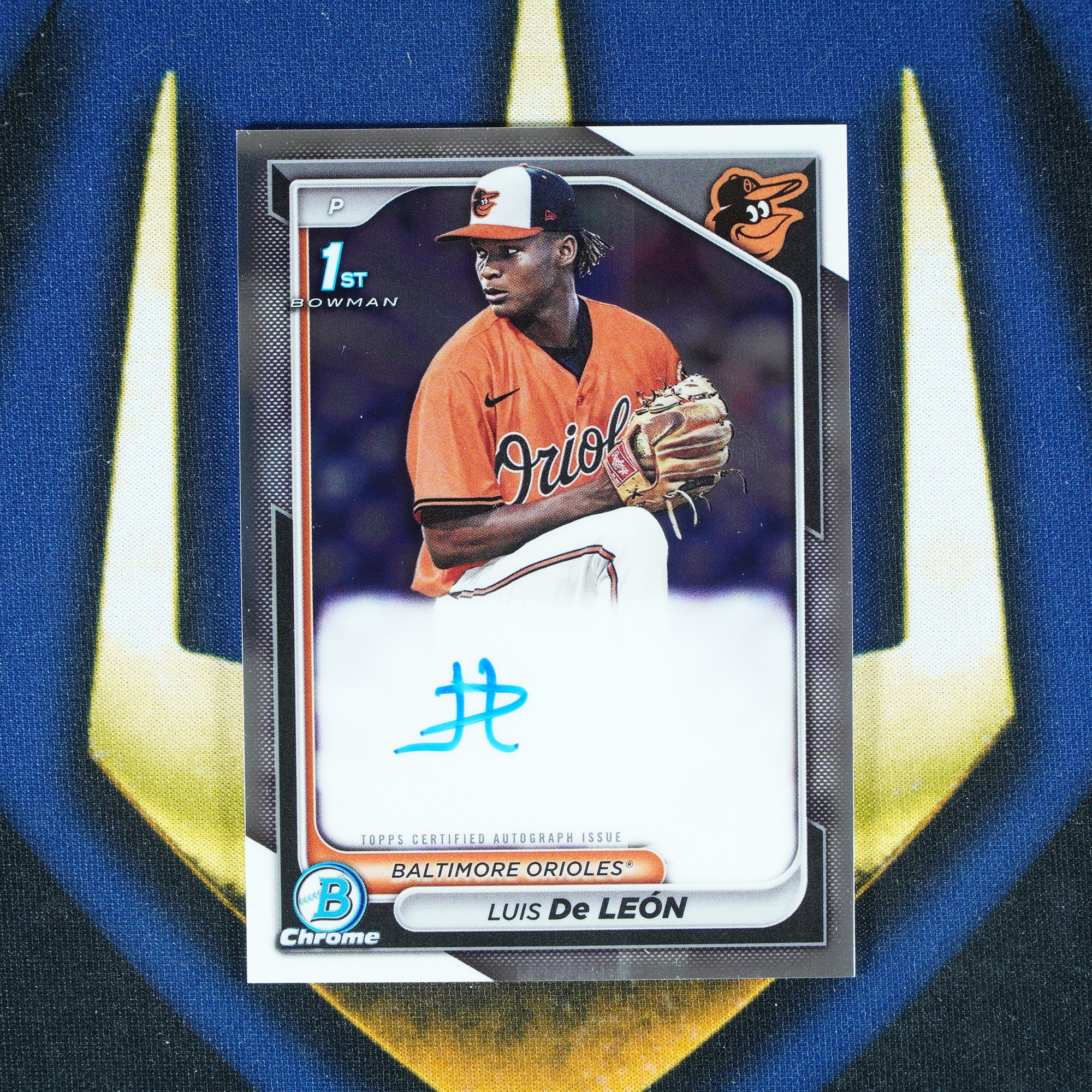 Luis De Leon 2024 Topps Bowman Chrome 1st Auto