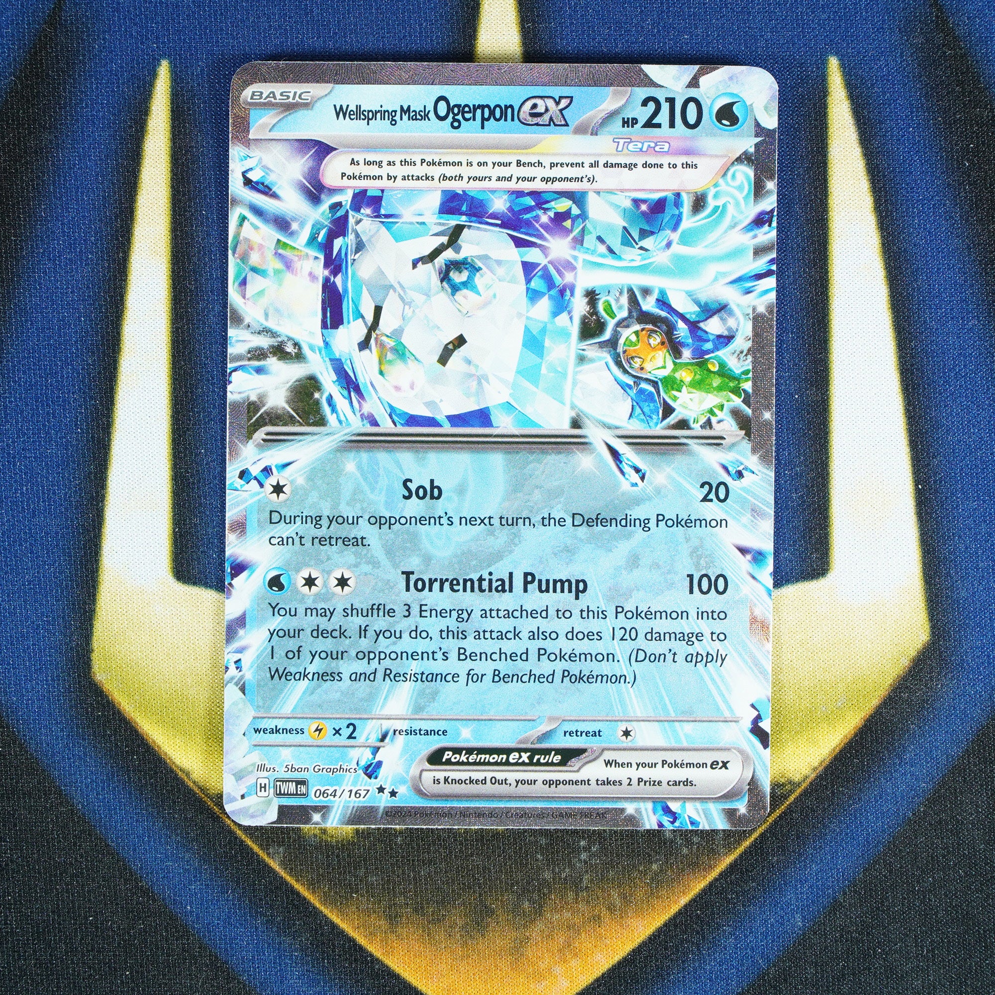 Wellspring Mask Ogerpon EX TWILIGHT MASQUERADE Double Rare 64/167 [M]