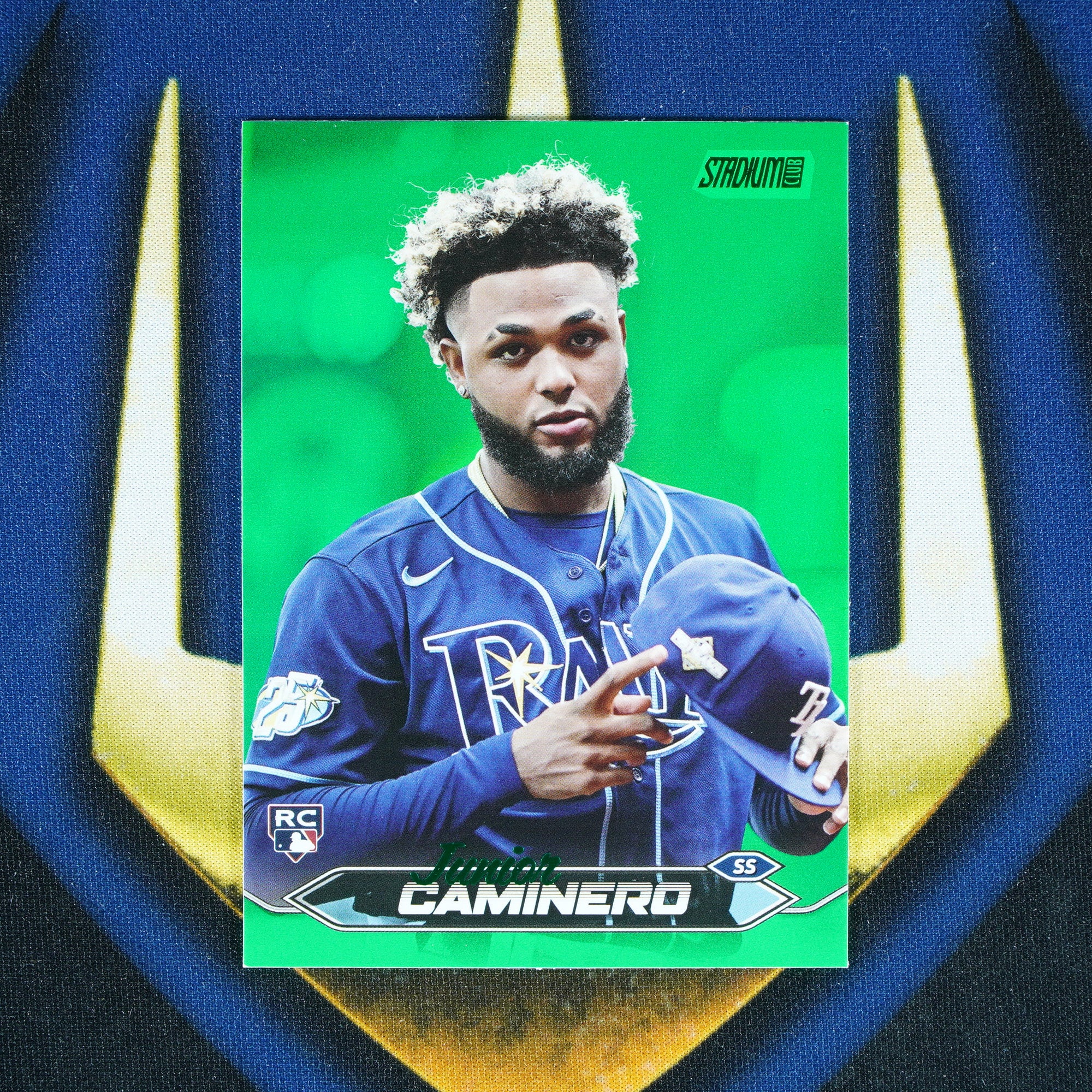 Junior Caminero 2024 Topps Stadium Club Green Foil /199 RC