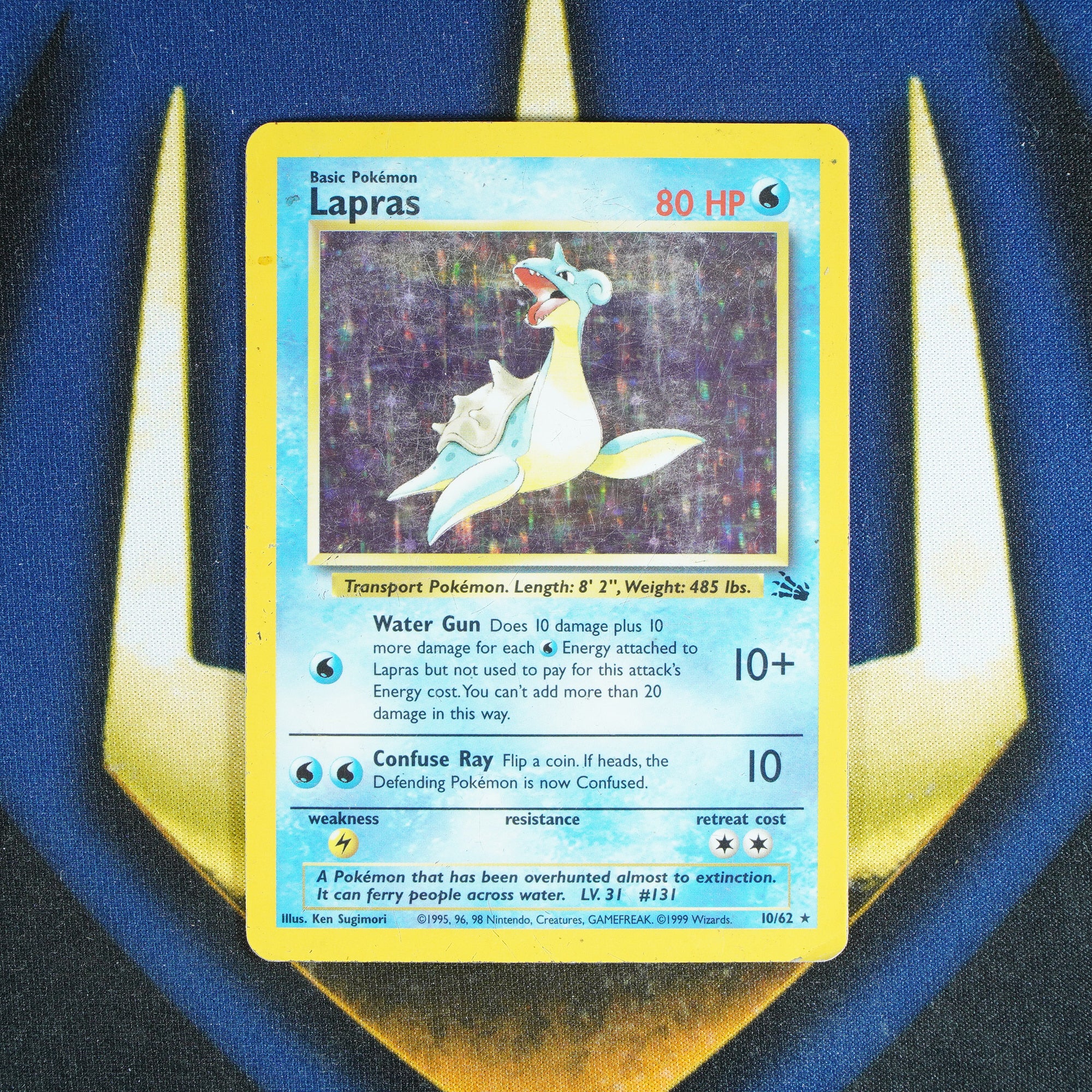 Lapras FOSSIL Holo Rare 10/62 [HP]