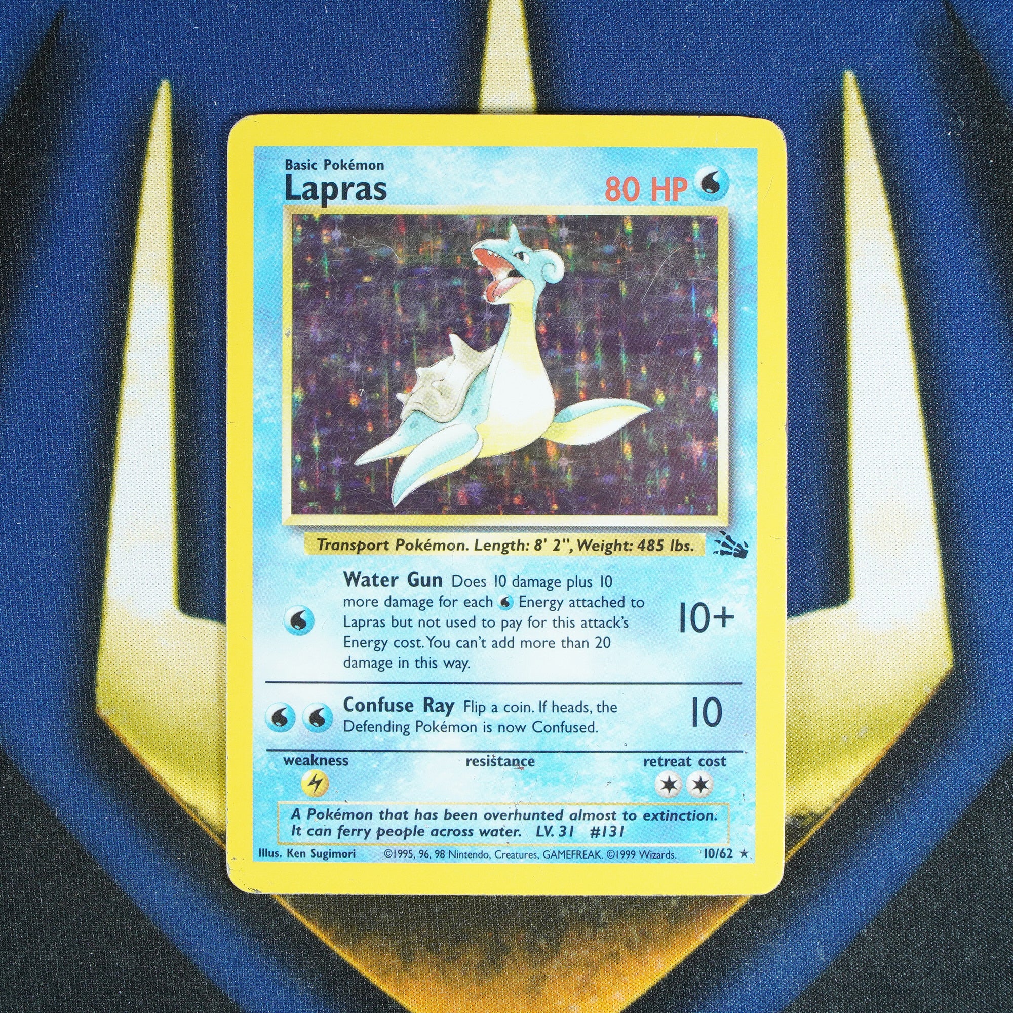Lapras FOSSIL Holo Rare 10/62 [HP]