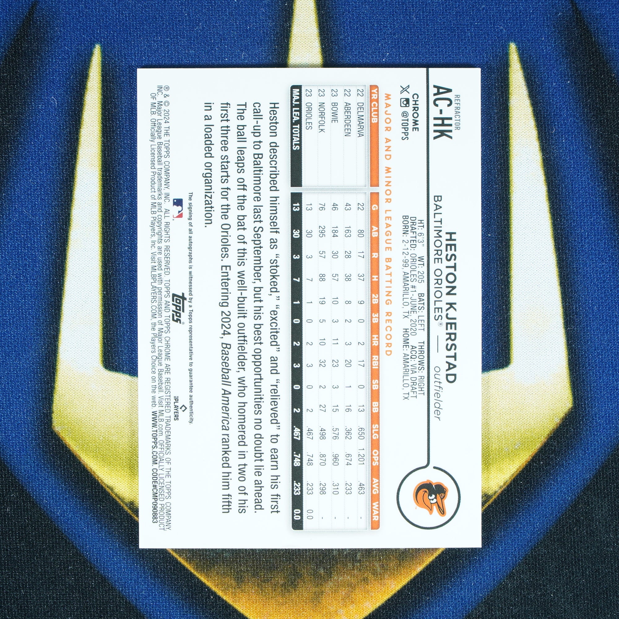 Heston Kjerstad 2024 Topps Chrome Update Auto RC