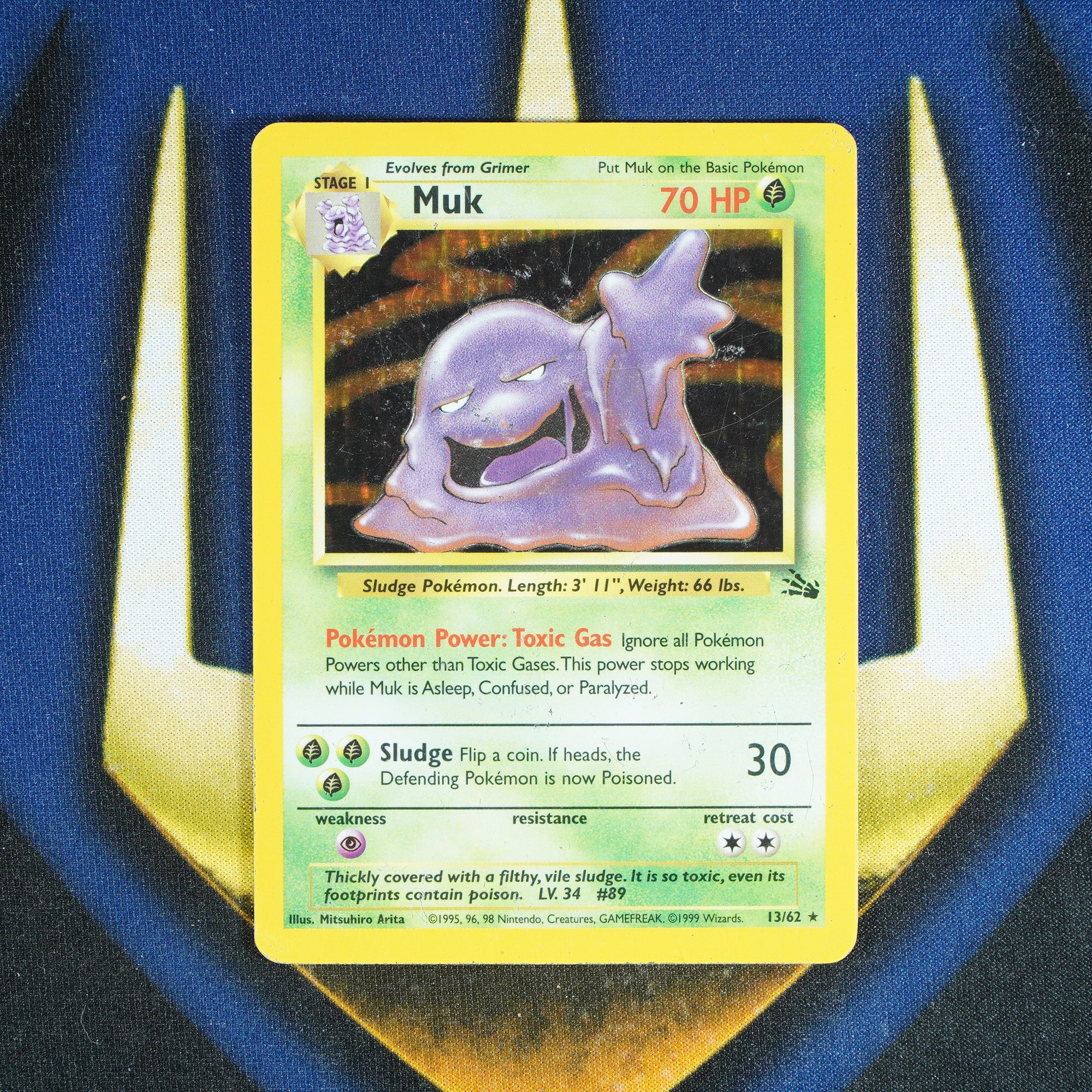 Muk FOSSIL Holo Rare 13/62 [HP]