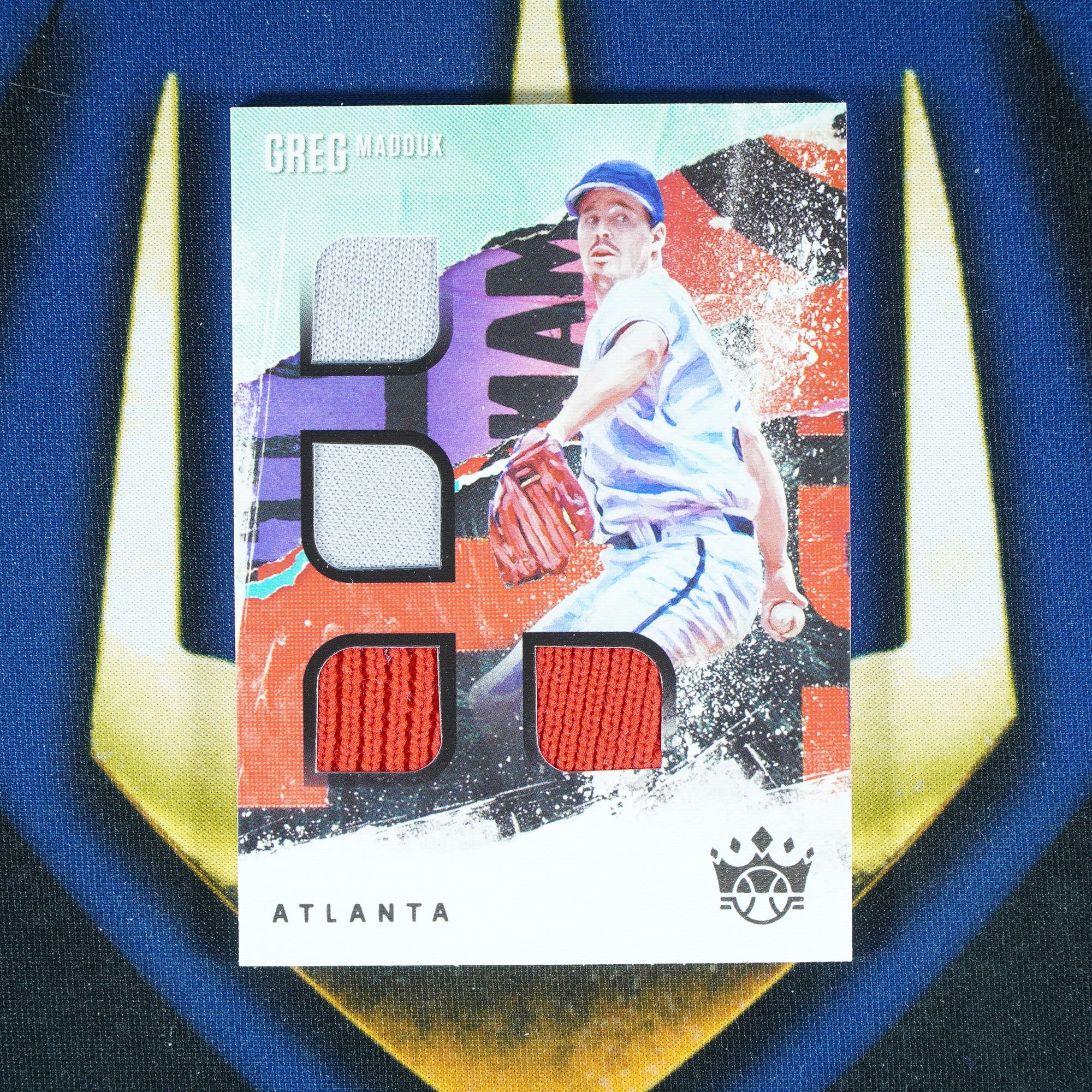 Greg Maddux 2021 Panini Diamond Kings Quad Relic Game Worn