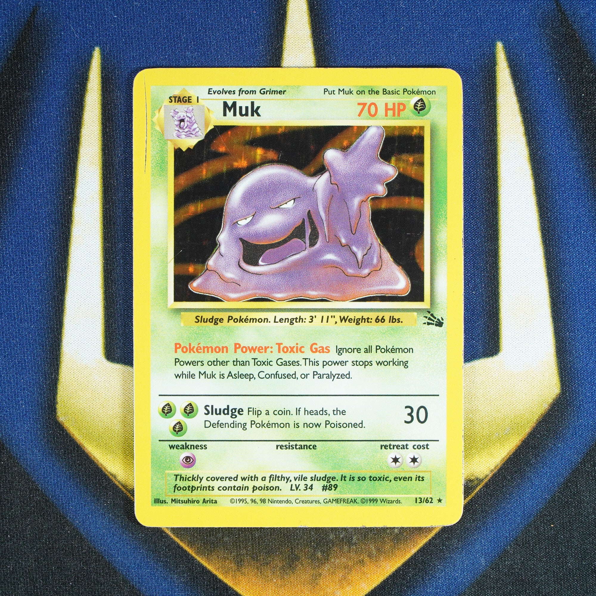 Muk FOSSIL Holo Rare 13/62 [HP]