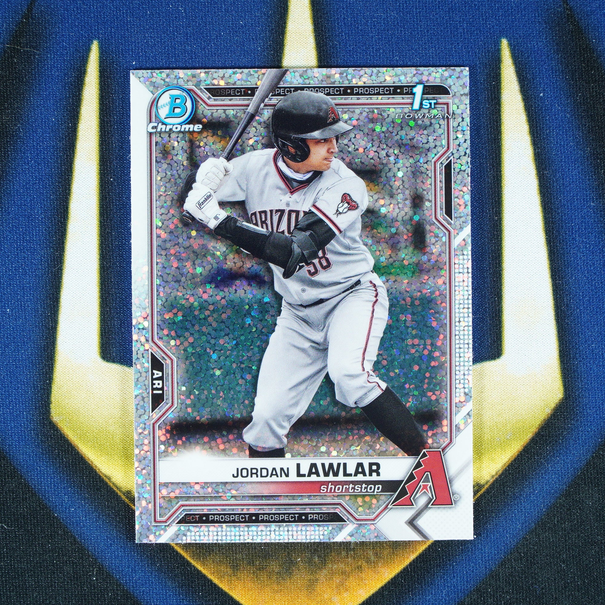 Jordan Lawlar 2021 Topps Bowman Draft Chrome Speckle Refractor