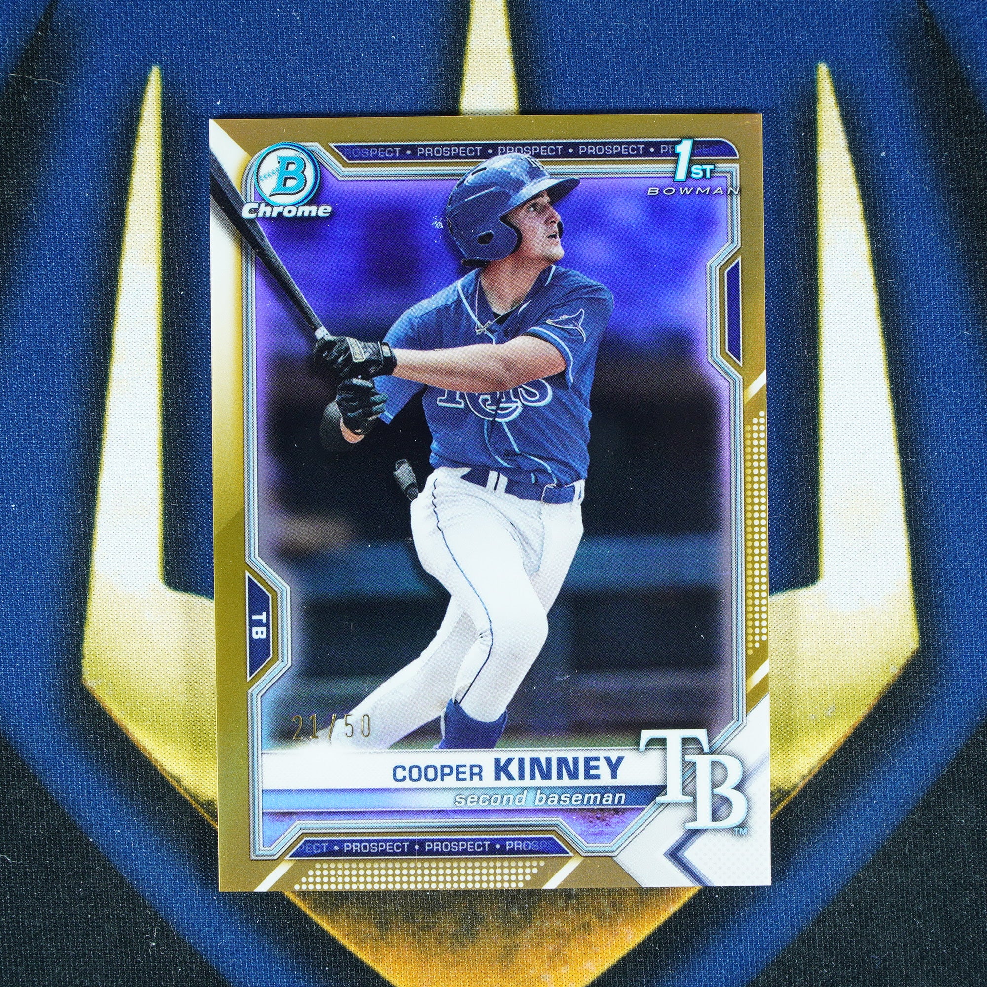 Cooper Kinney 2021 Topps Bowman Draft Chrome Gold /50