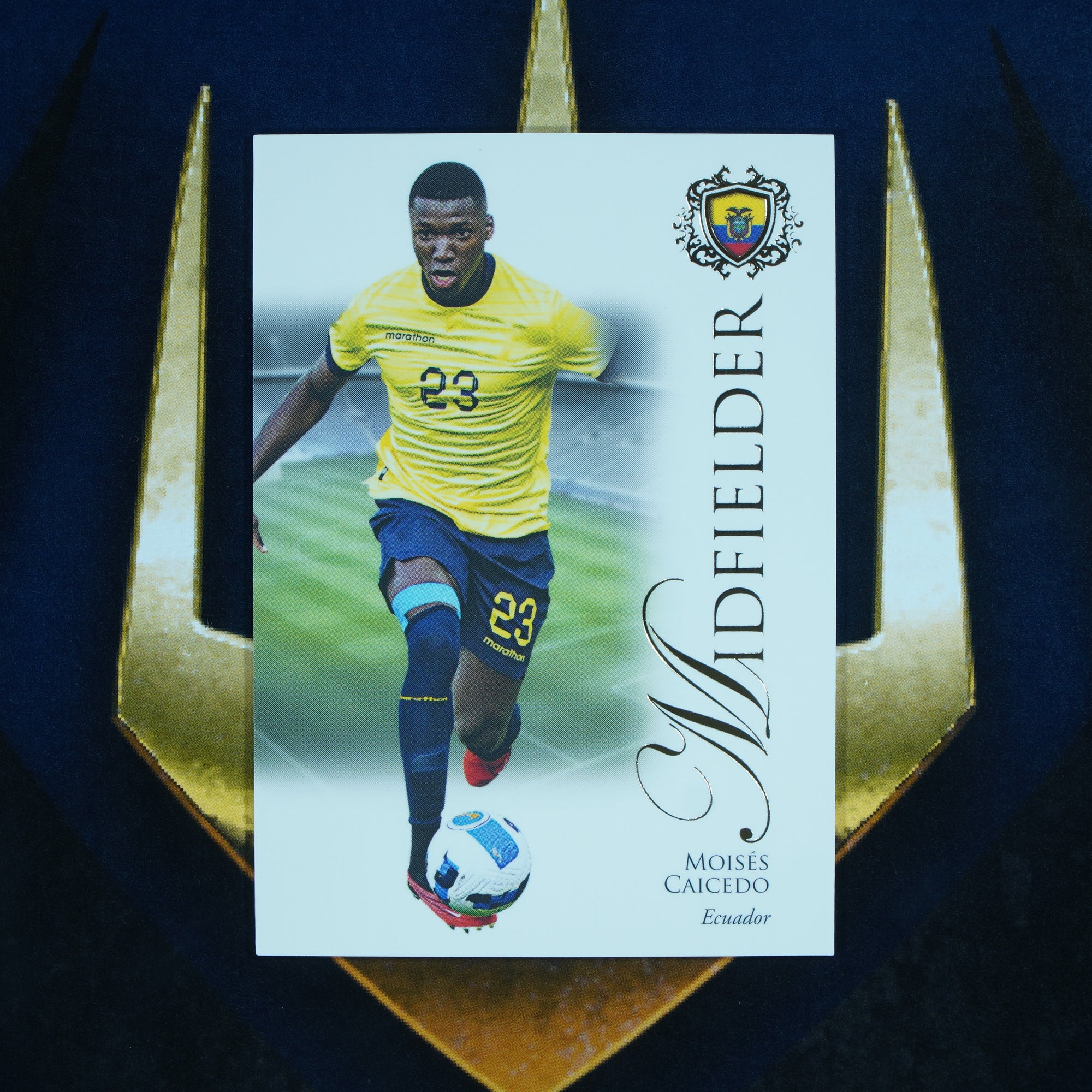 Moises Caicedo 2023-24 Futera Unique Base #33 Ecuador