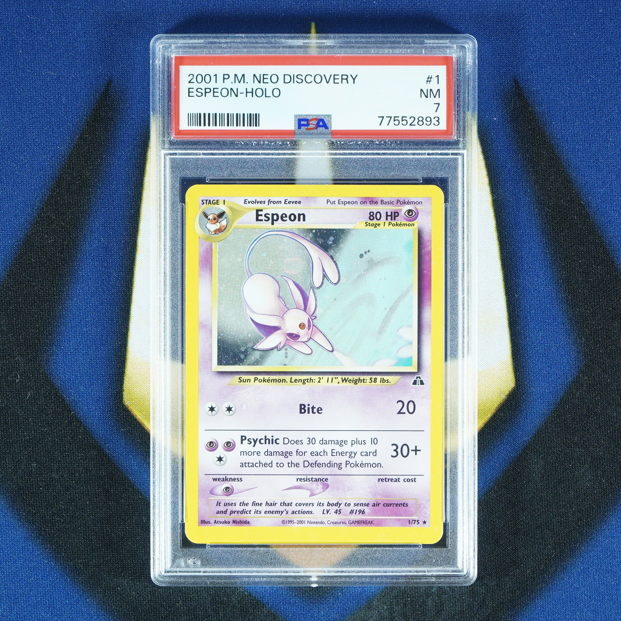Espeon NEO DISCOVERY Holo 1/75 [PSA 7]