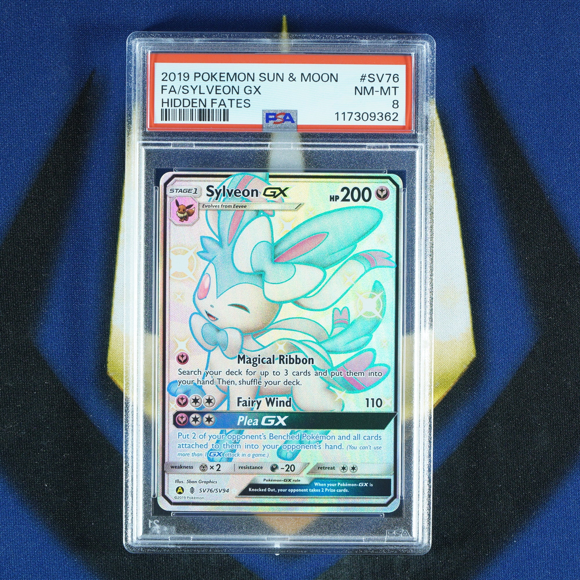 Sylveon GX HIDDEN FATES SV76/SV94 [PSA 8]