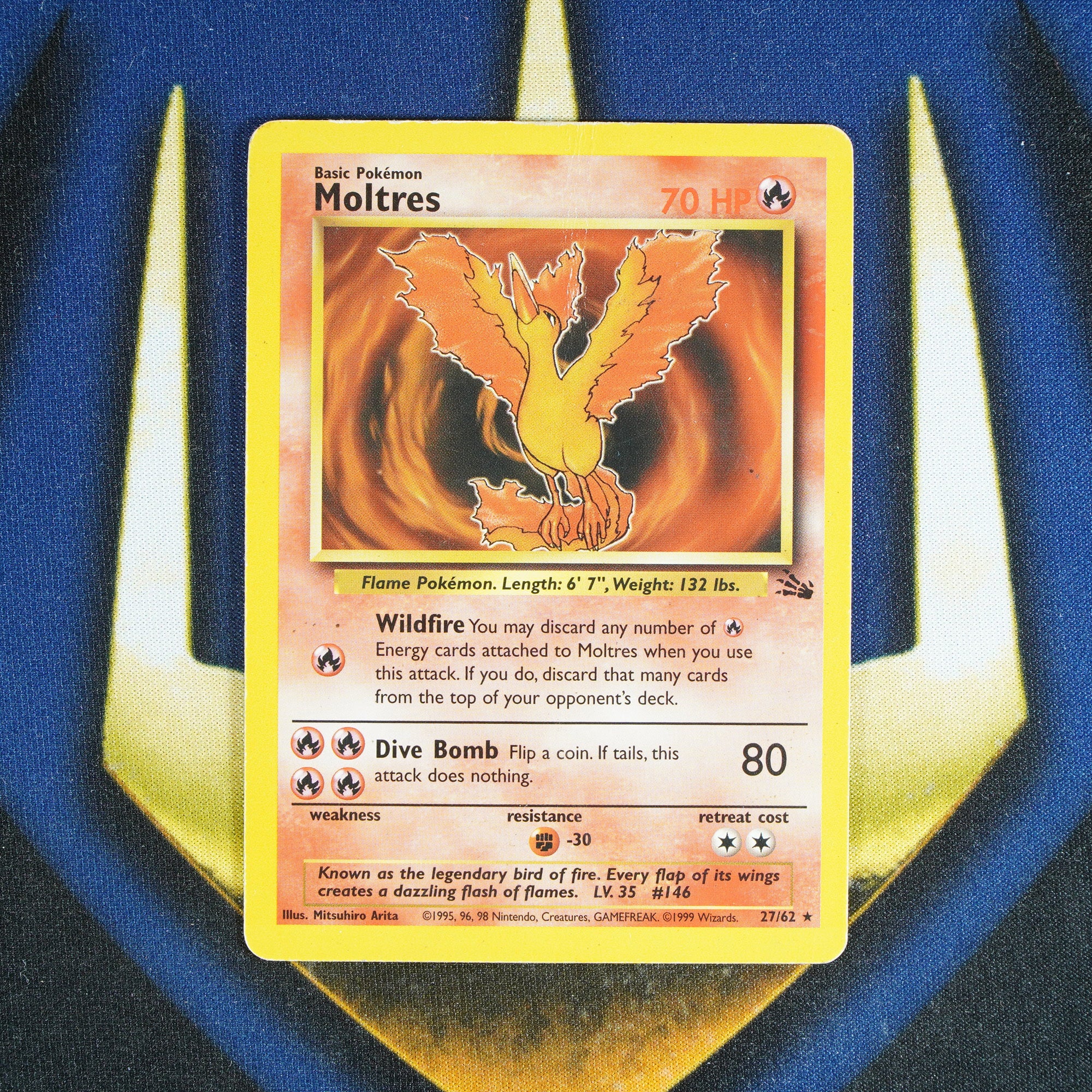 Moltres FOSSIL Rare 27/62 [HP]