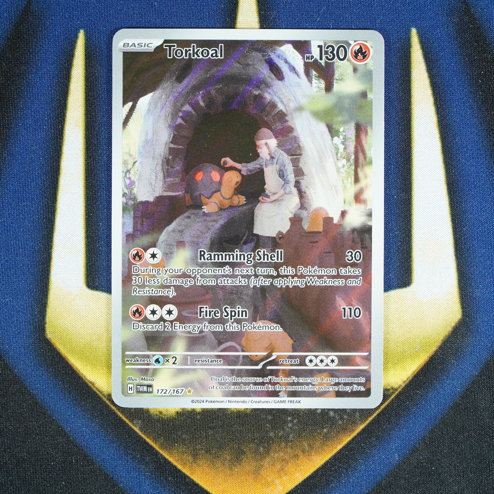 Torkoal TWILIGHT MASQUERADE Illustration Rare 172/167 [M]