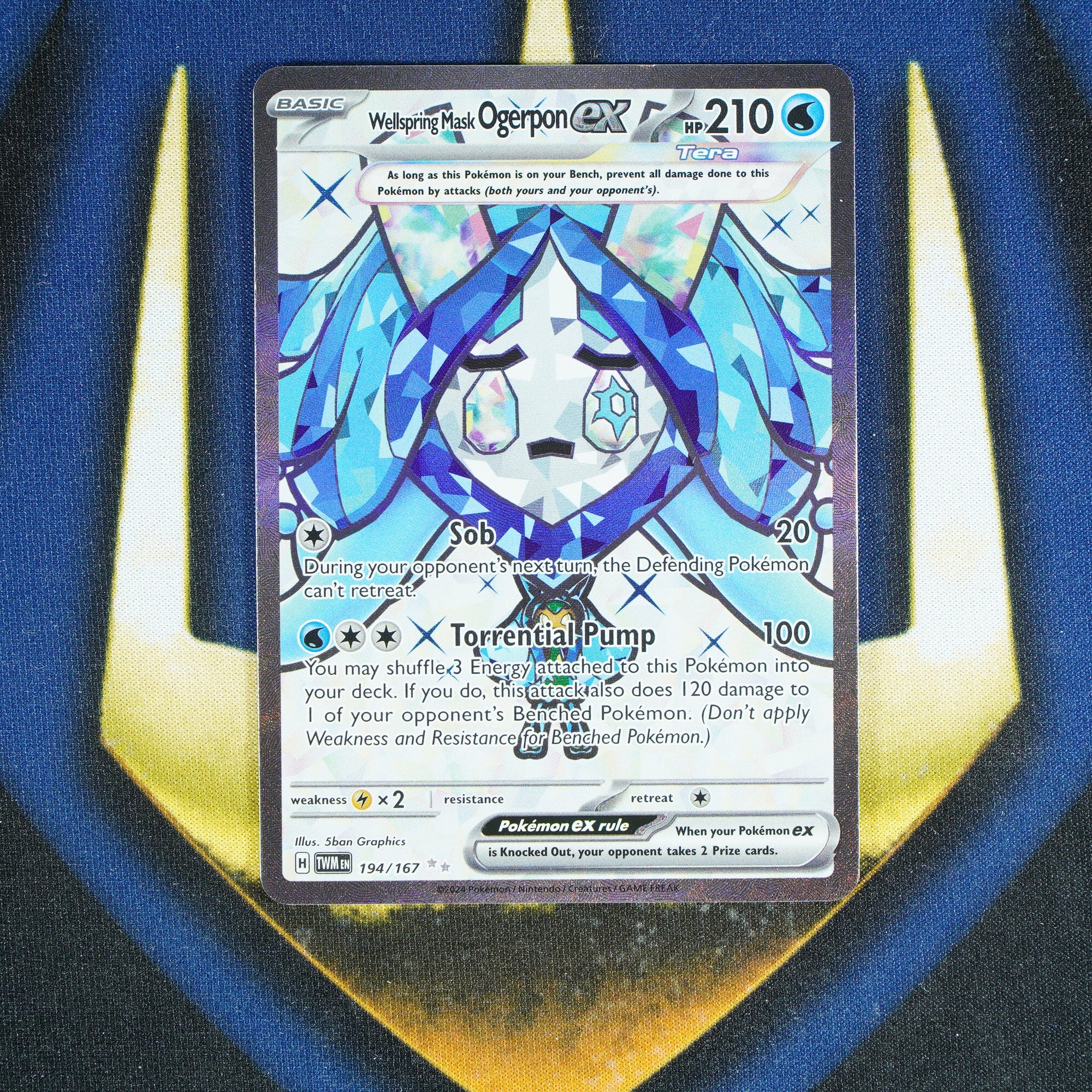 Wellspring Mask Ogerpon EX TWILIGHT MASQUERADE Ultra Rare 194/167 [M]
