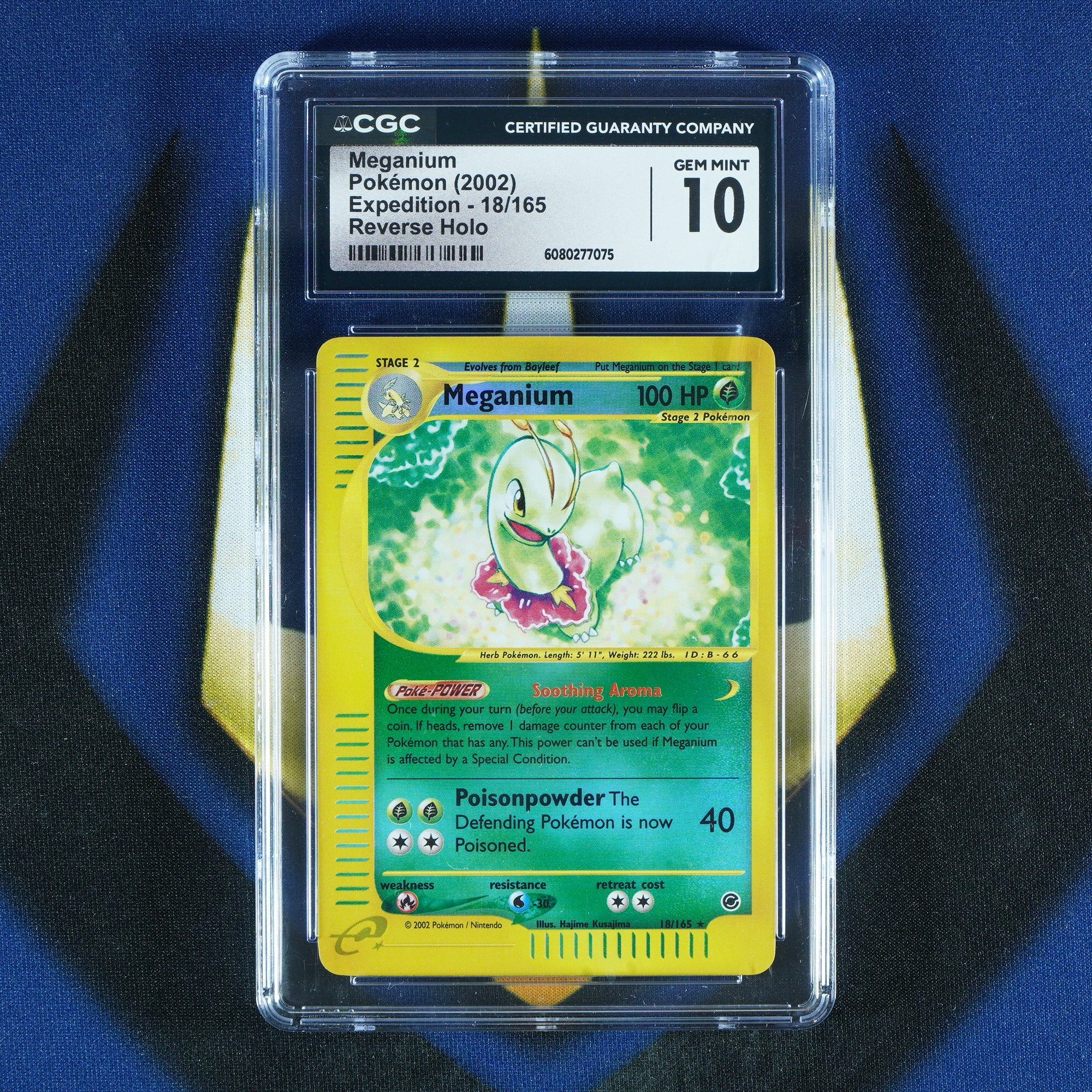 Meganium EXPEDITION Reverse Holo 18/165 [CGC 10]
