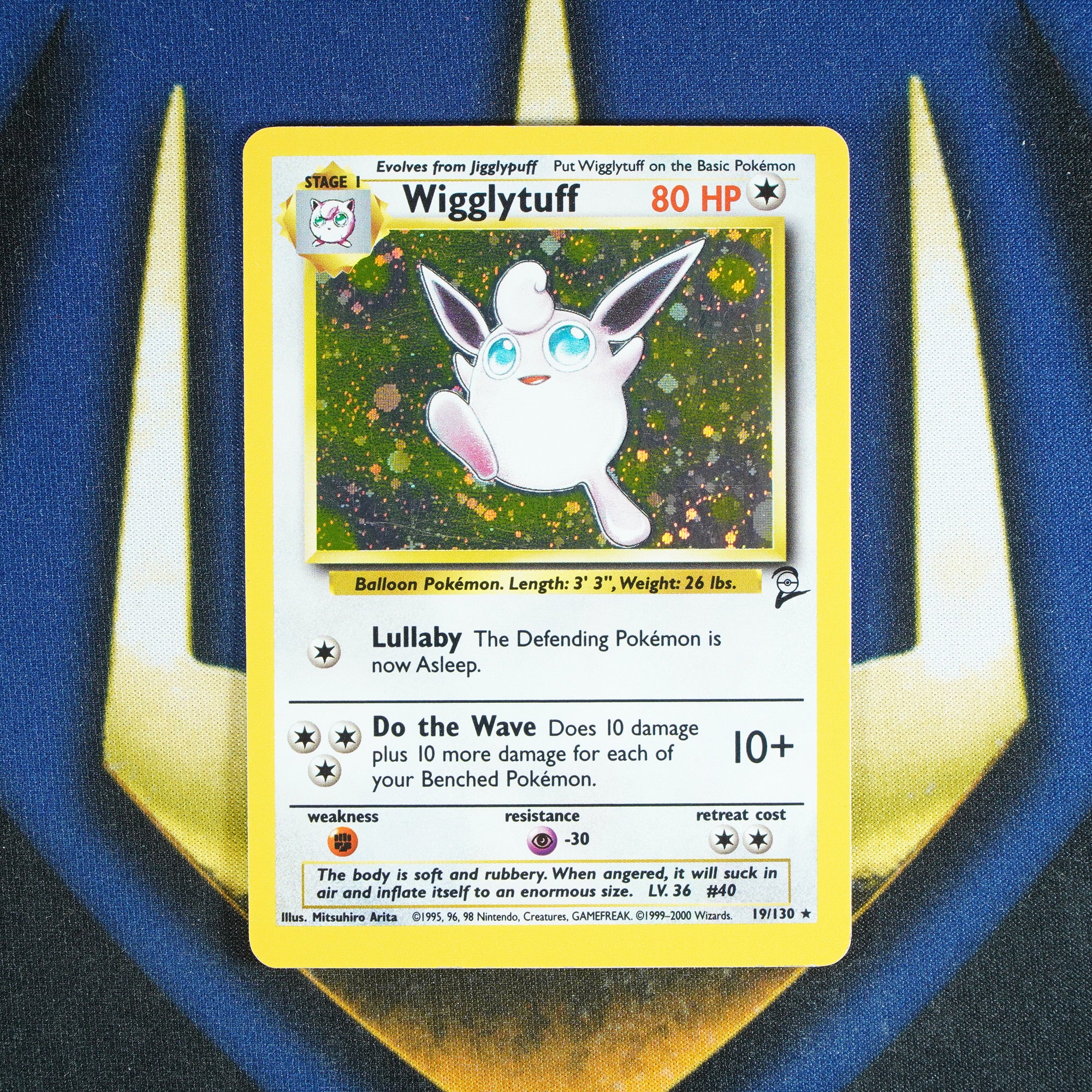 Wigglytuff BASE SET 2 Holo Rare 19/130 [LP]