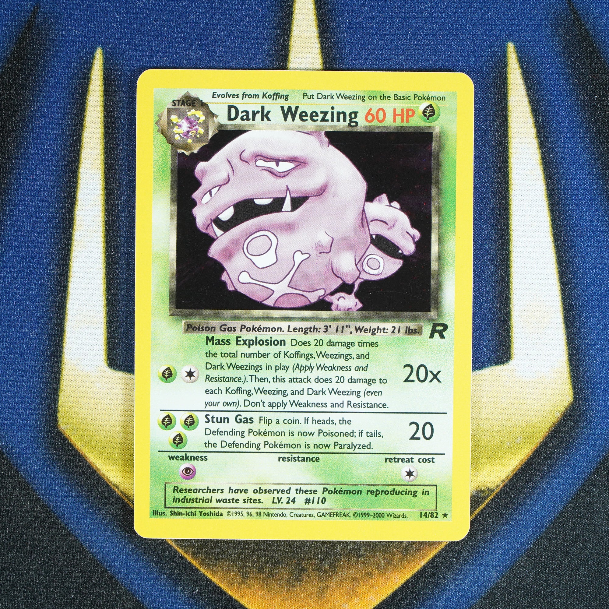 Dark Weezing TEAM ROCKET Holo Rare 14/82 [LP]