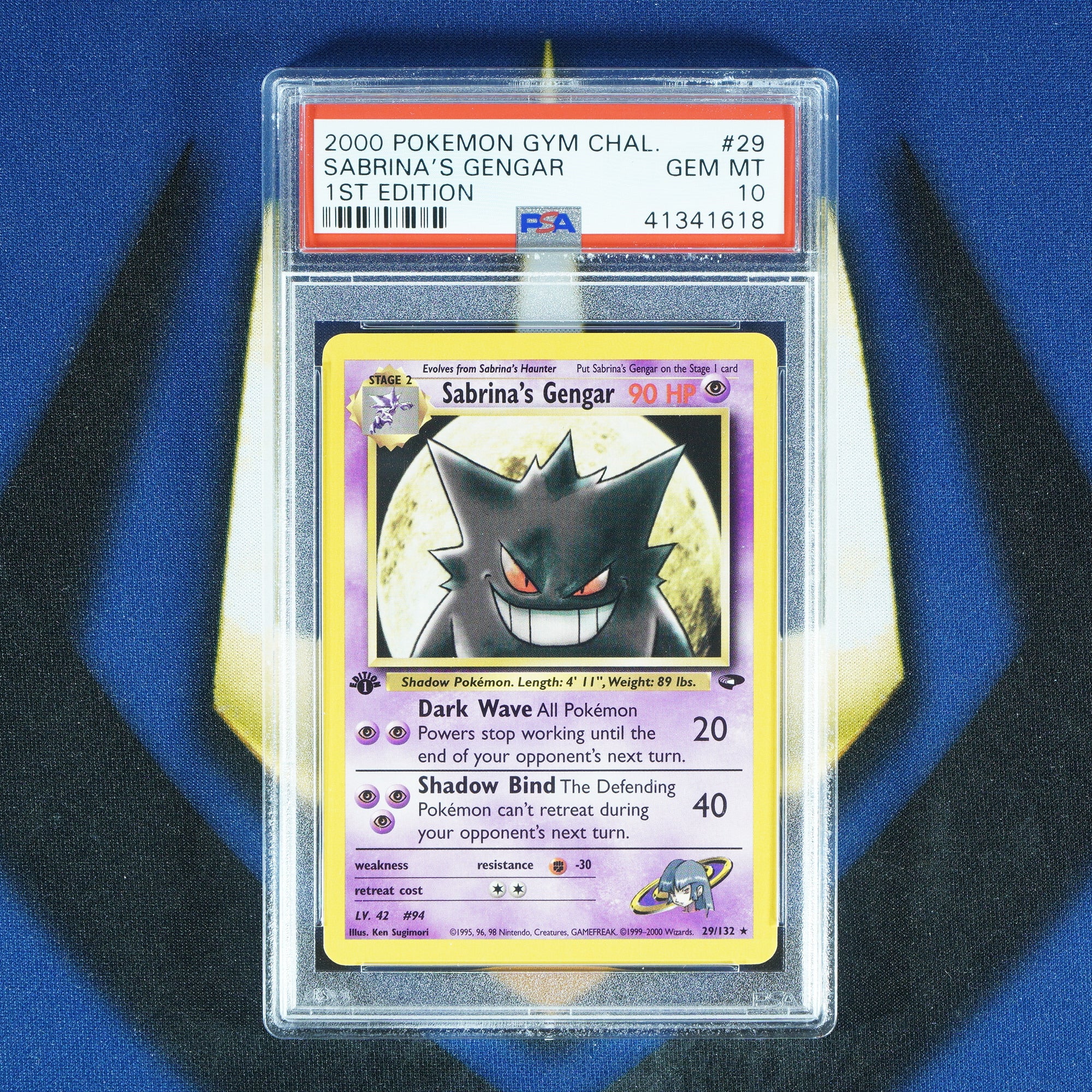 Sabrina's Gengar GYM CHALLENGE 1ST EDITION Rare 29/132 [PSA 10]