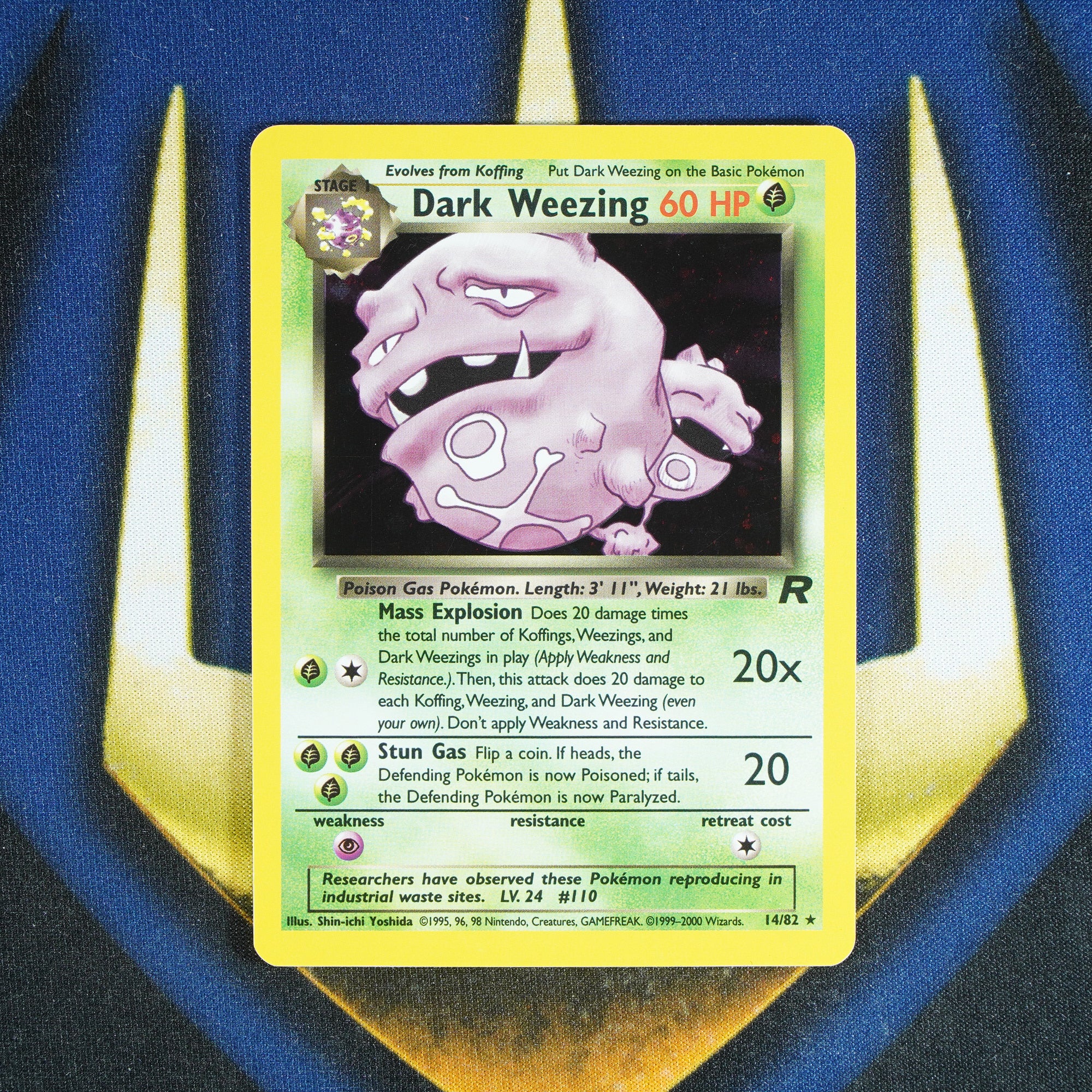 Dark Weezing TEAM ROCKET Holo Rare 14/82 [LP]
