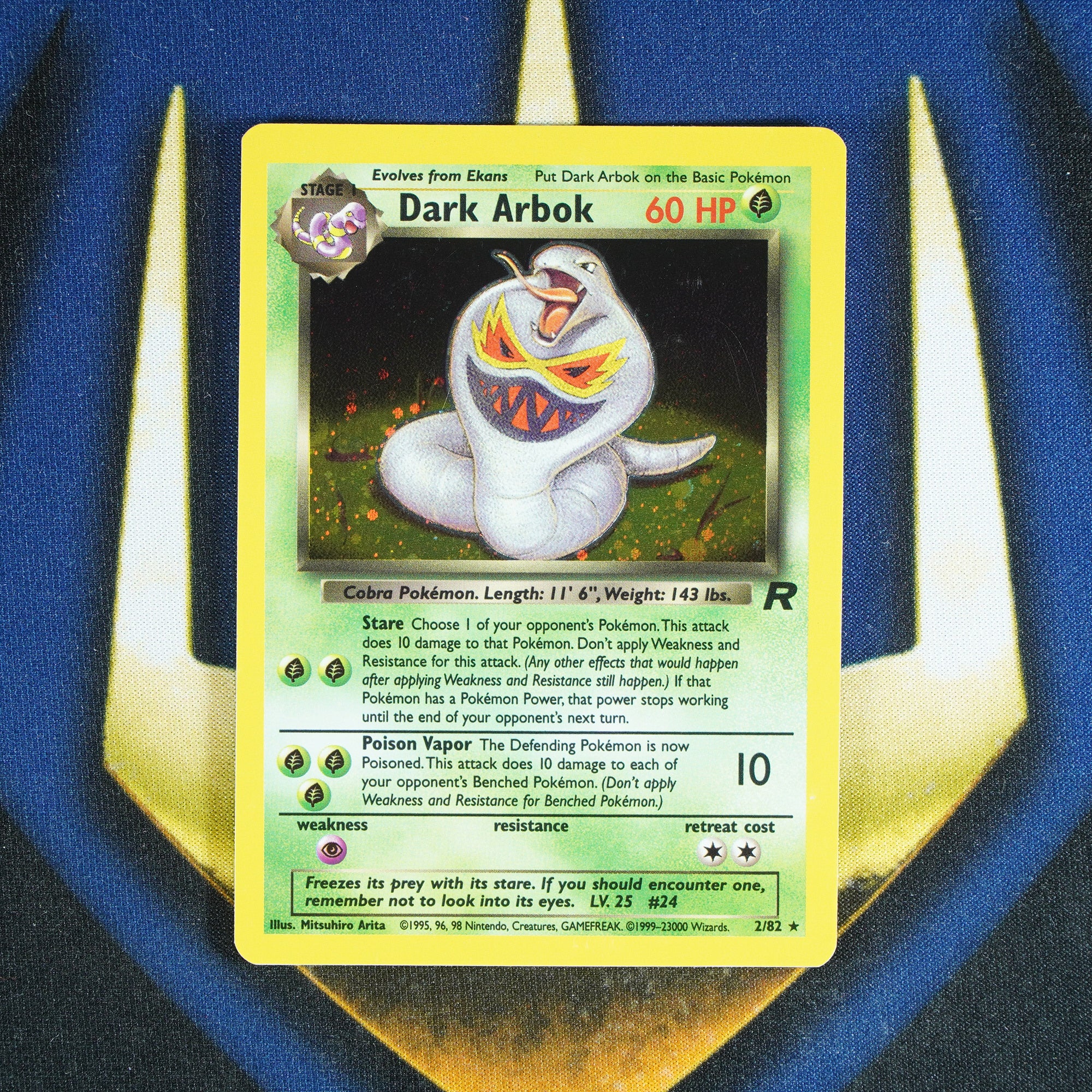 Dark Arbok TEAM ROCKET Holo Rare 2/82 [LP]