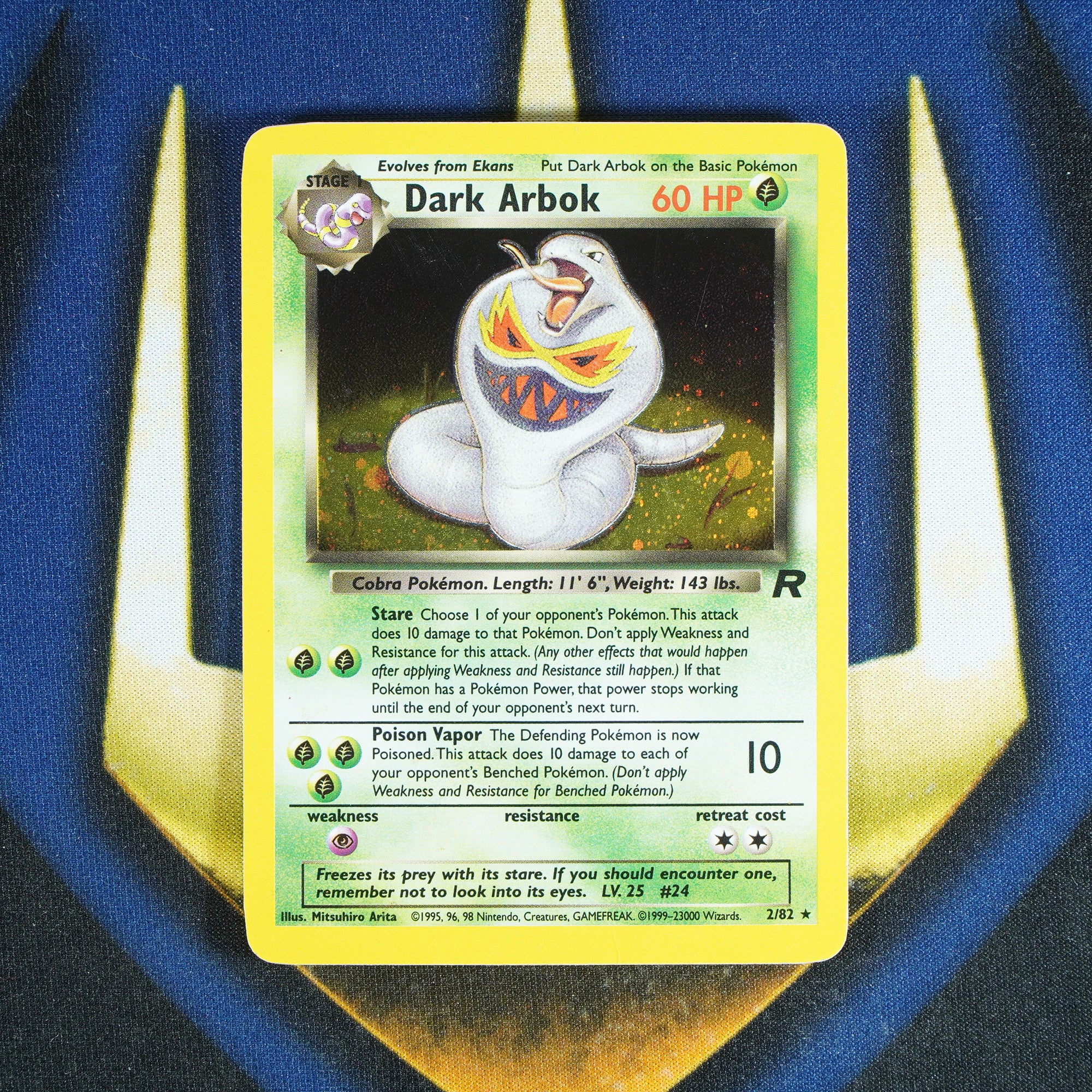 Dark Arbok TEAM ROCKET Holo Rare 2/82 [MP]