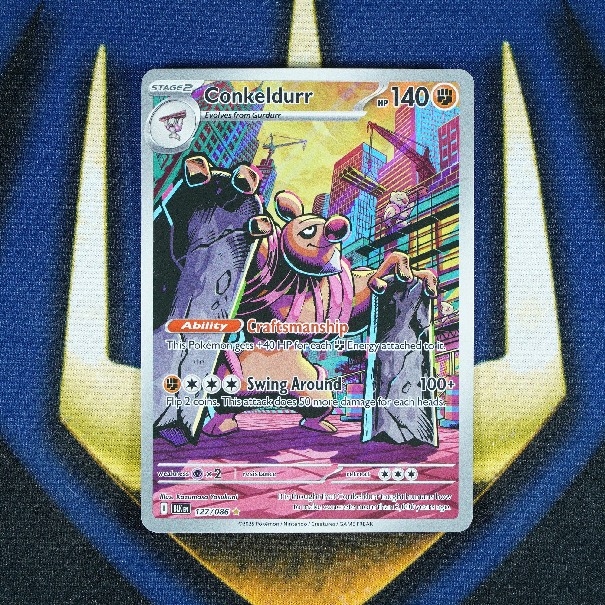 Conkeldurr Black Bolt Illustration Rare 127/086