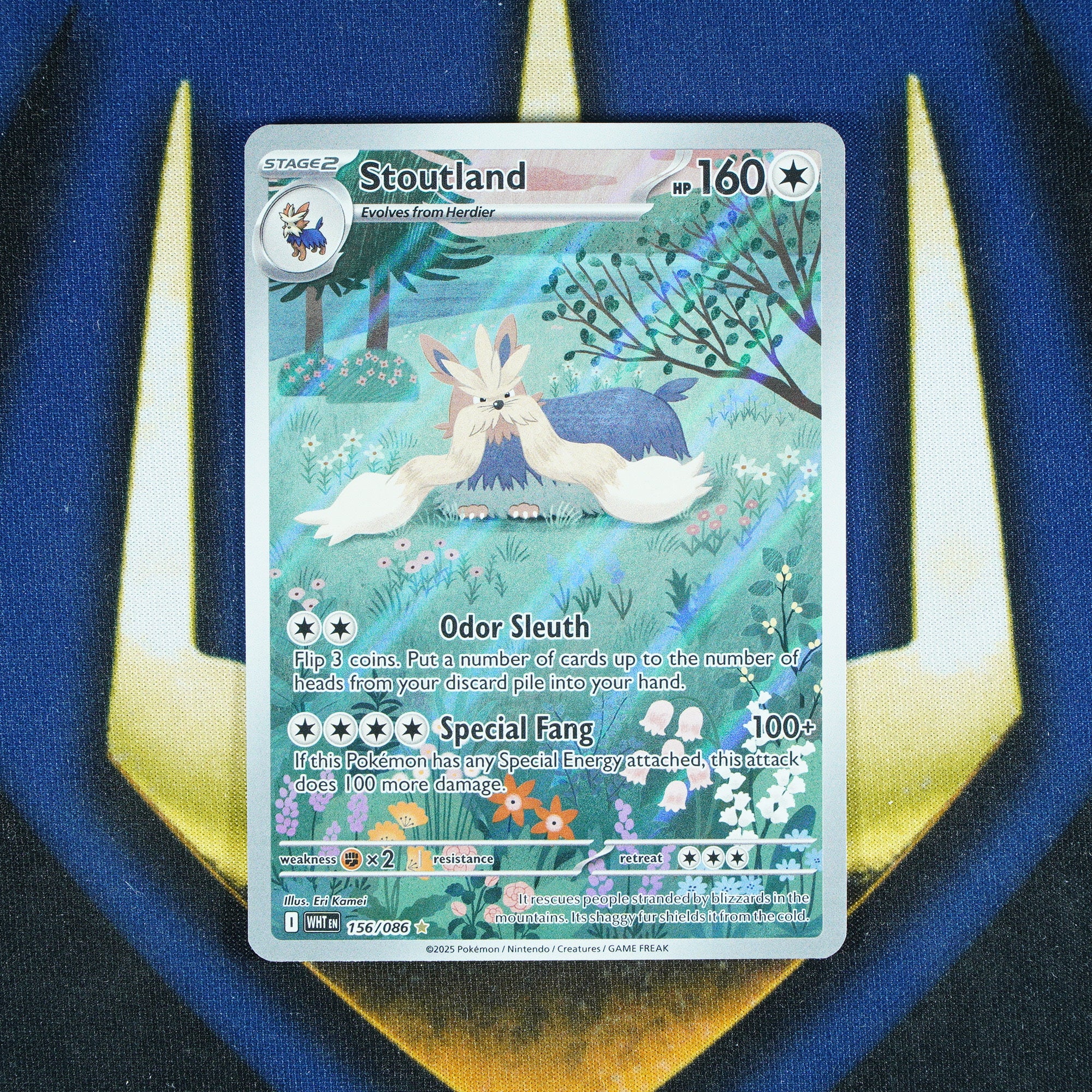 Stoutland White Flare Illustration Rare 156/086