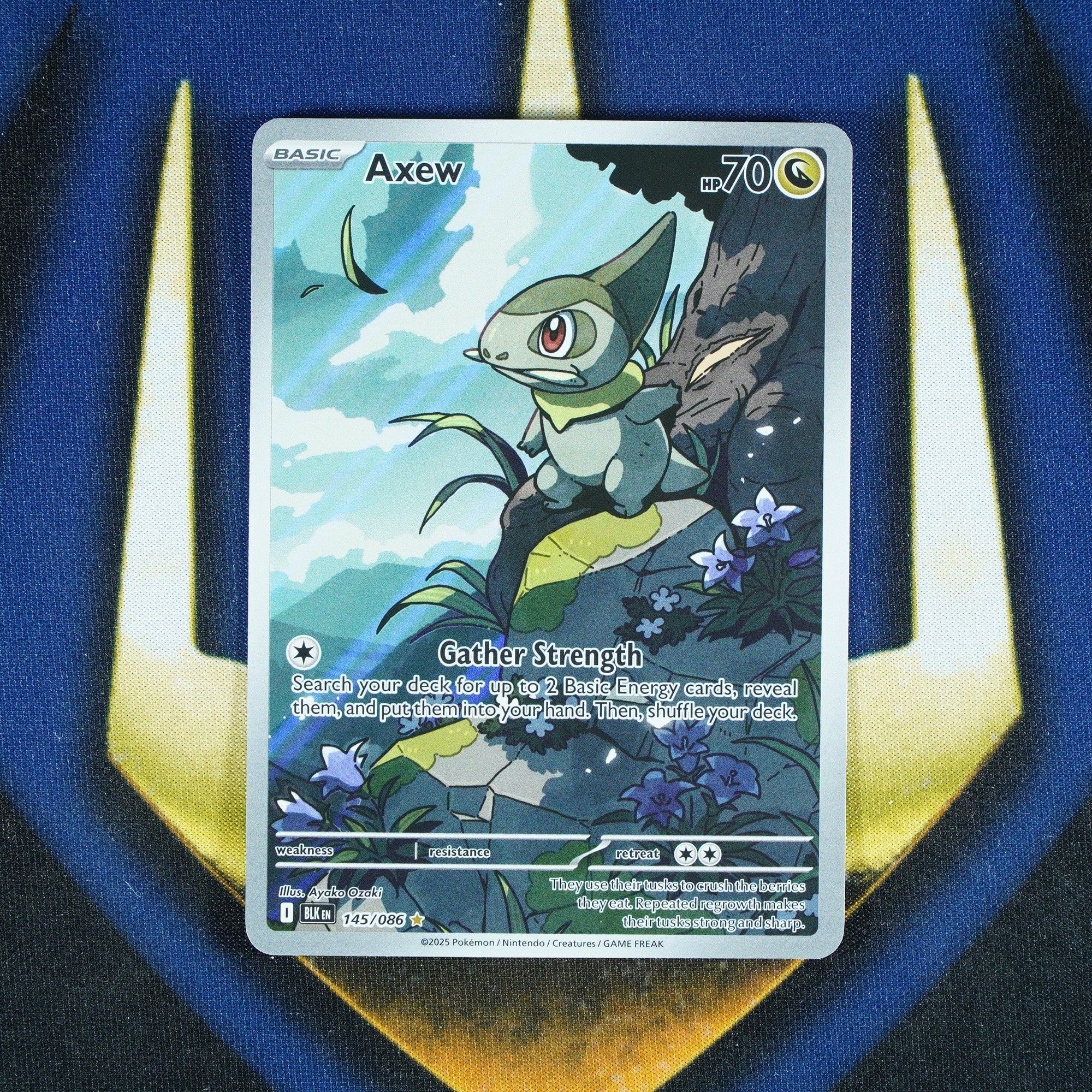 Axew Black Bolt Illustration Rare 145/086