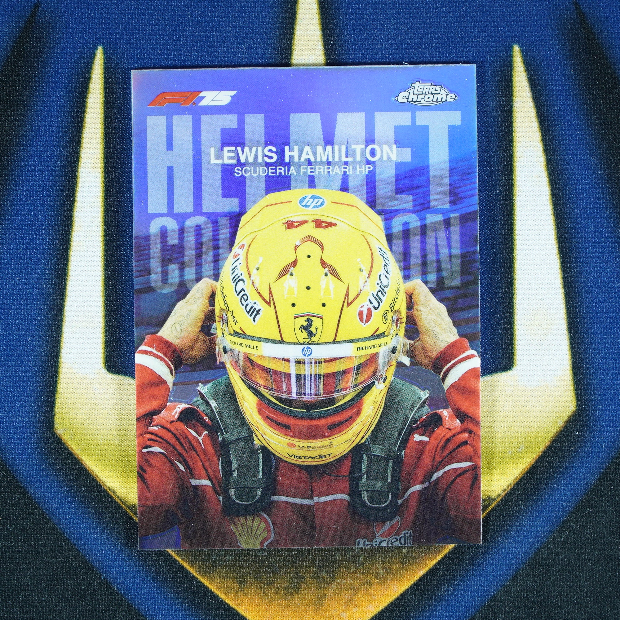 Lewis Hamilton 2025 Topps Chrome Helmet Refractor