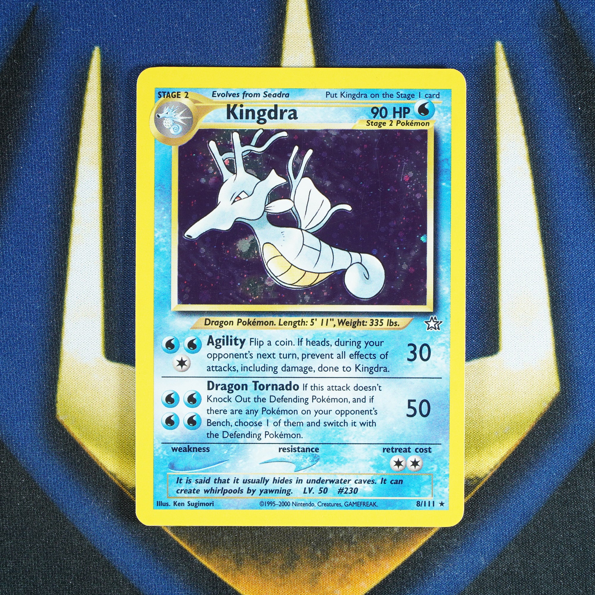 Kingdra NEO GENESIS Holo Rare 8/111 [LP]
