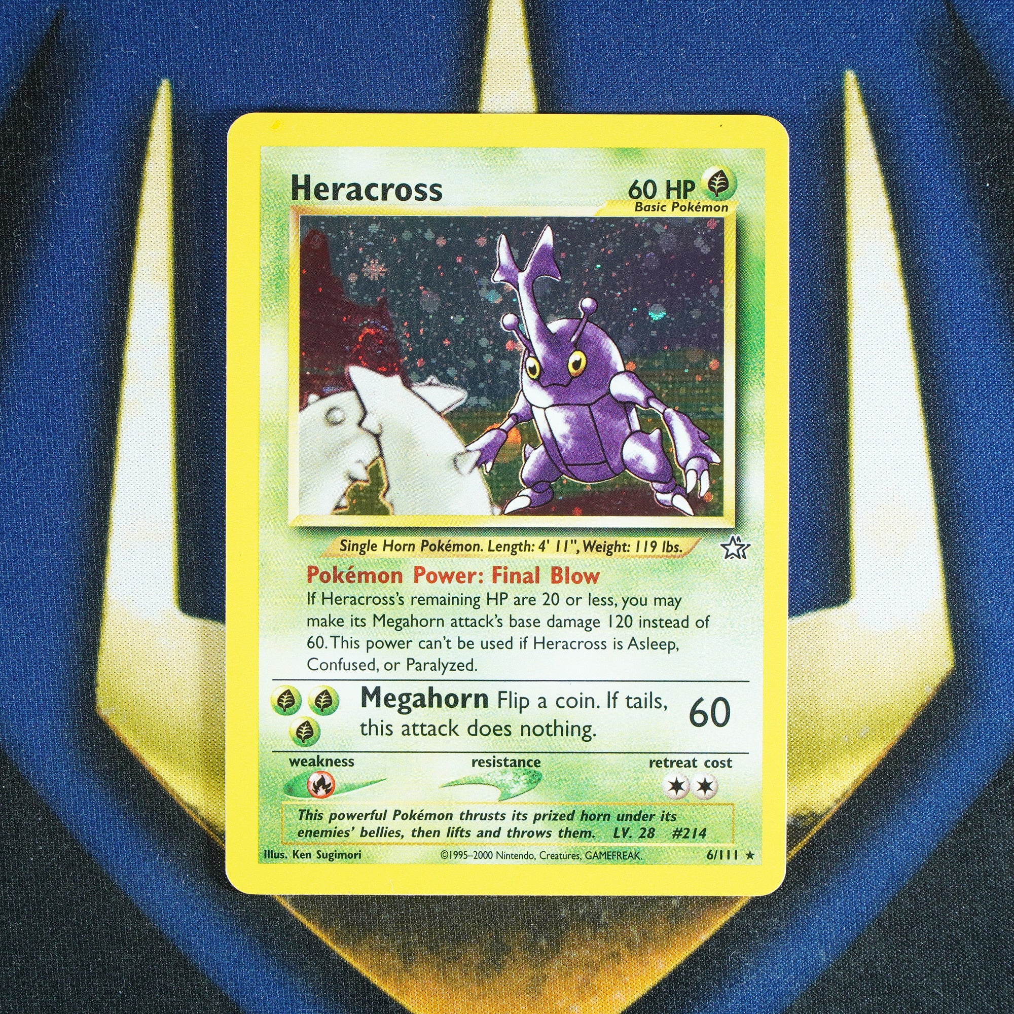 Heracross NEO GENESIS Holo Rare 6/111 [LP]