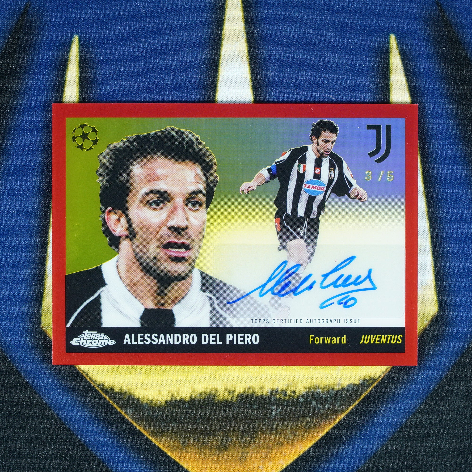 Alessandro Del Piero 2025-26 Topps Club Competitions 1955 Auto Red /5