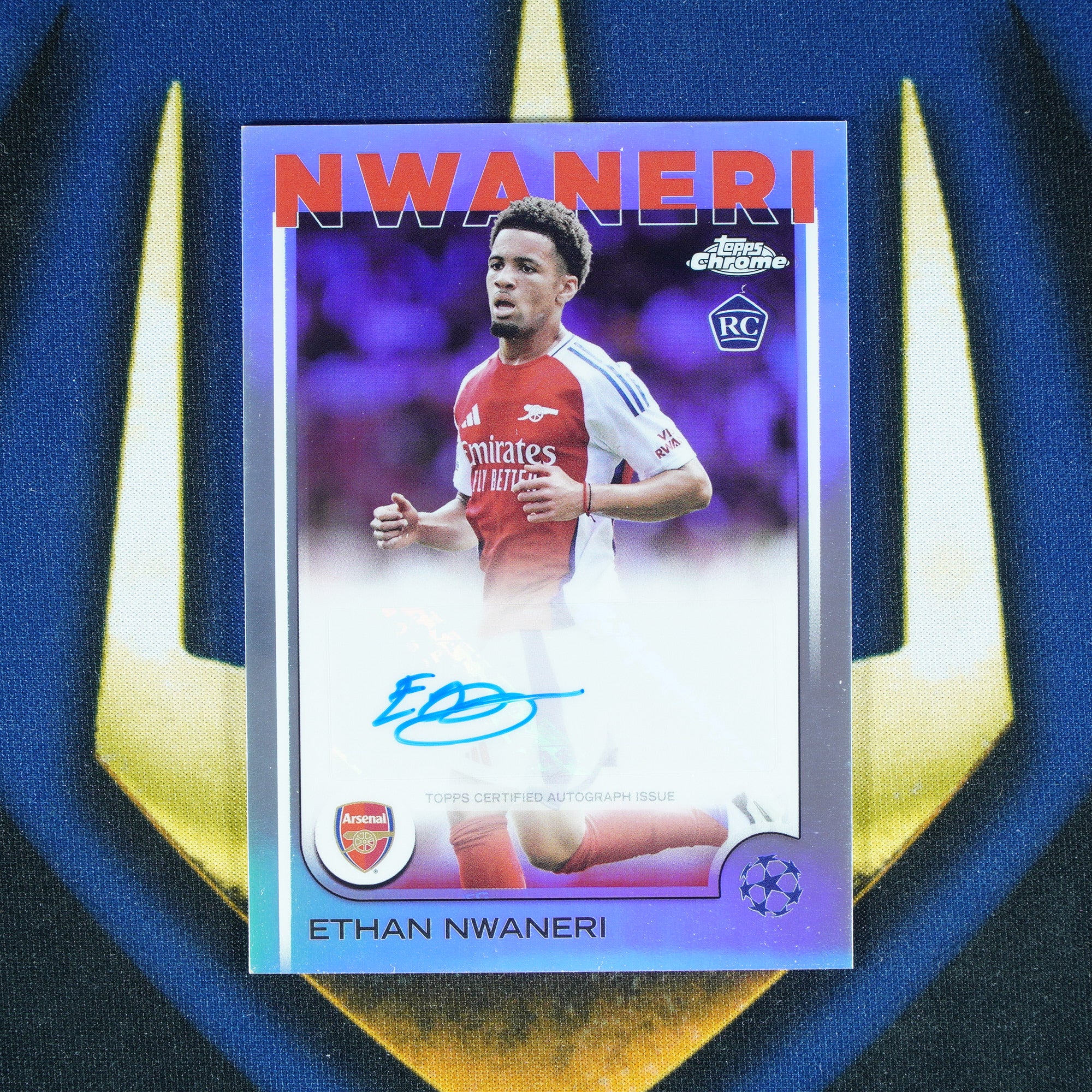 Ethan Nwaneri 2024-25 Topps Chrome Auto RC