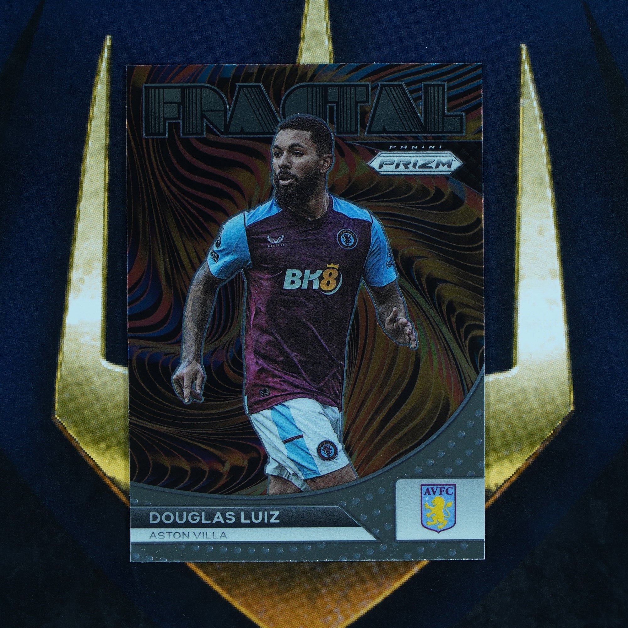 Douglas Luiz 2023-24 Panini Prizm Fractal #7 Aston Villa