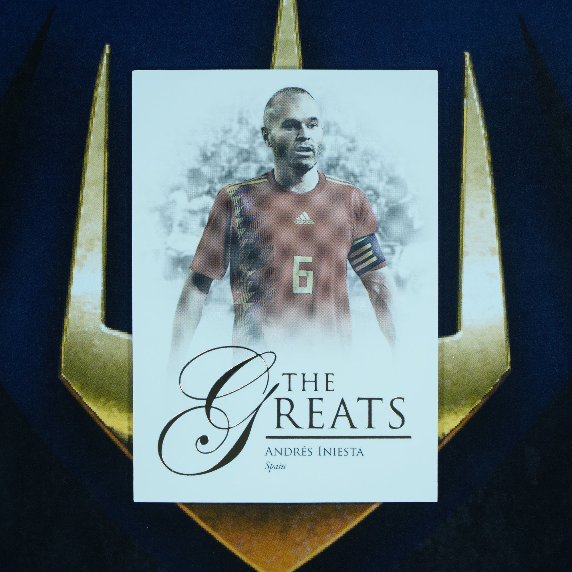 Andres Iniesta 2023-24 Futera Unique The Greats #112 Spain